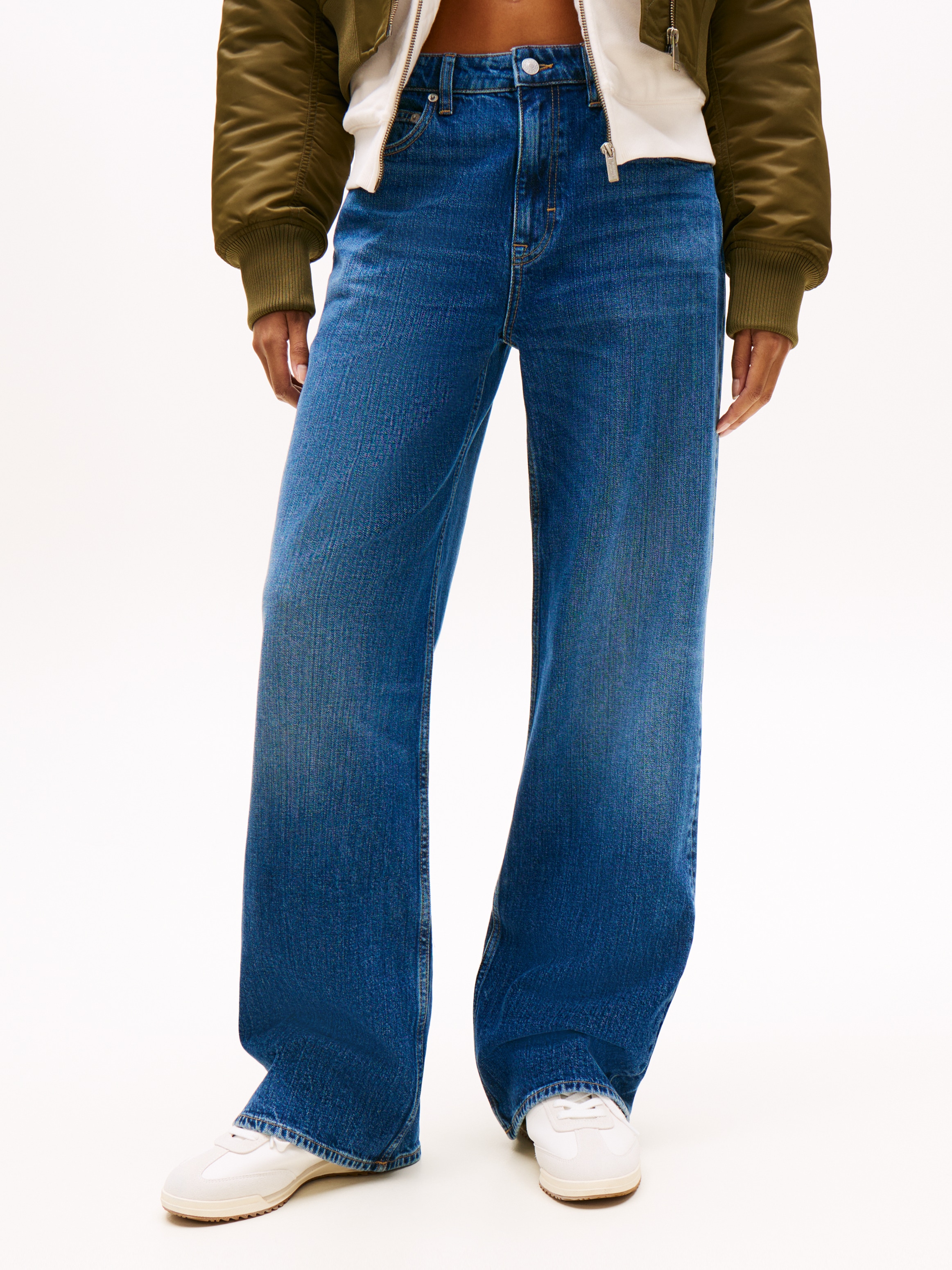 Tommy Jeans Relax-fit-Jeans "MIA MR RLXD STR" in blauer Waschung, mit Hamme günstig online kaufen