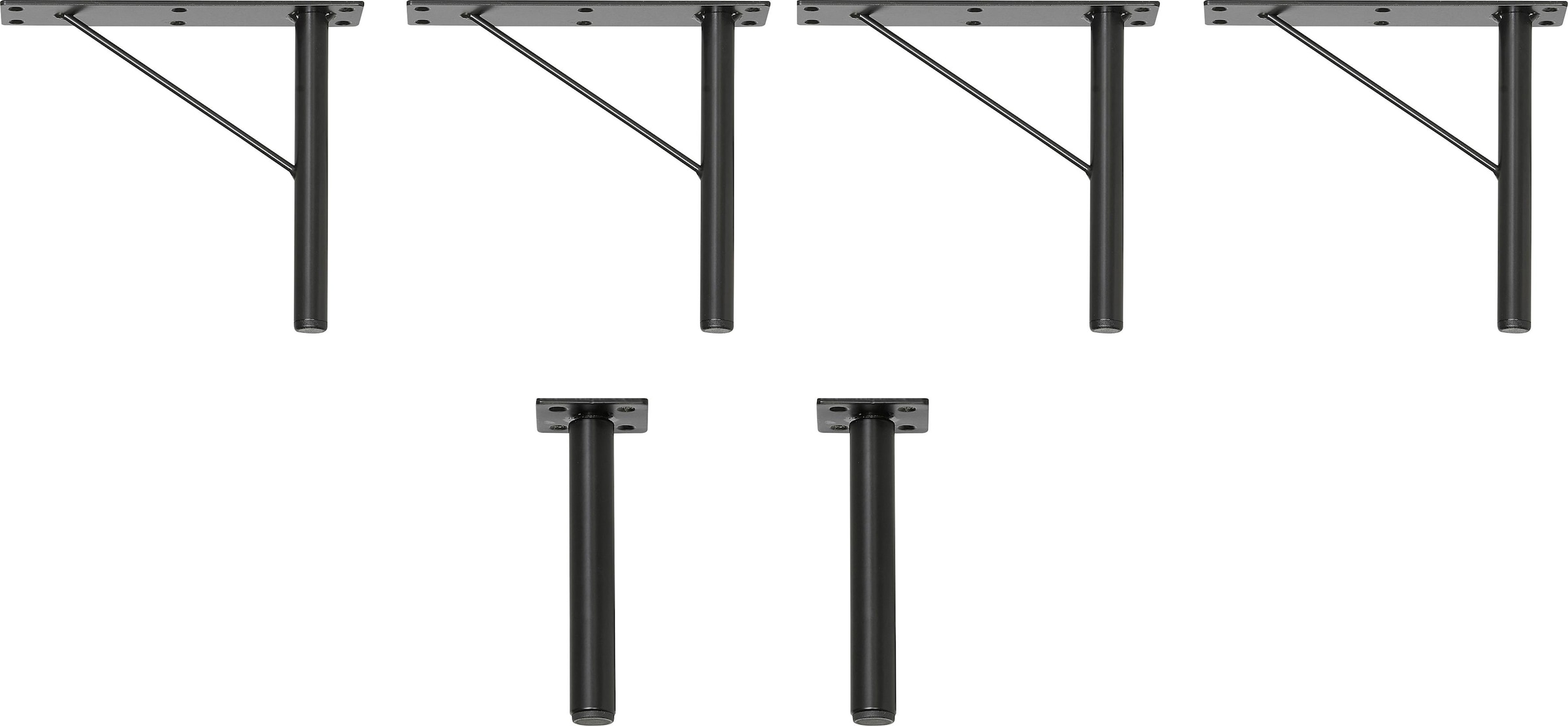 Hammel Furniture Möbelfuß »Mistral, Stützfuß«, Beine 16 für BAUR anpassungsbar | cm, Designmöbel Höhe: Mistral