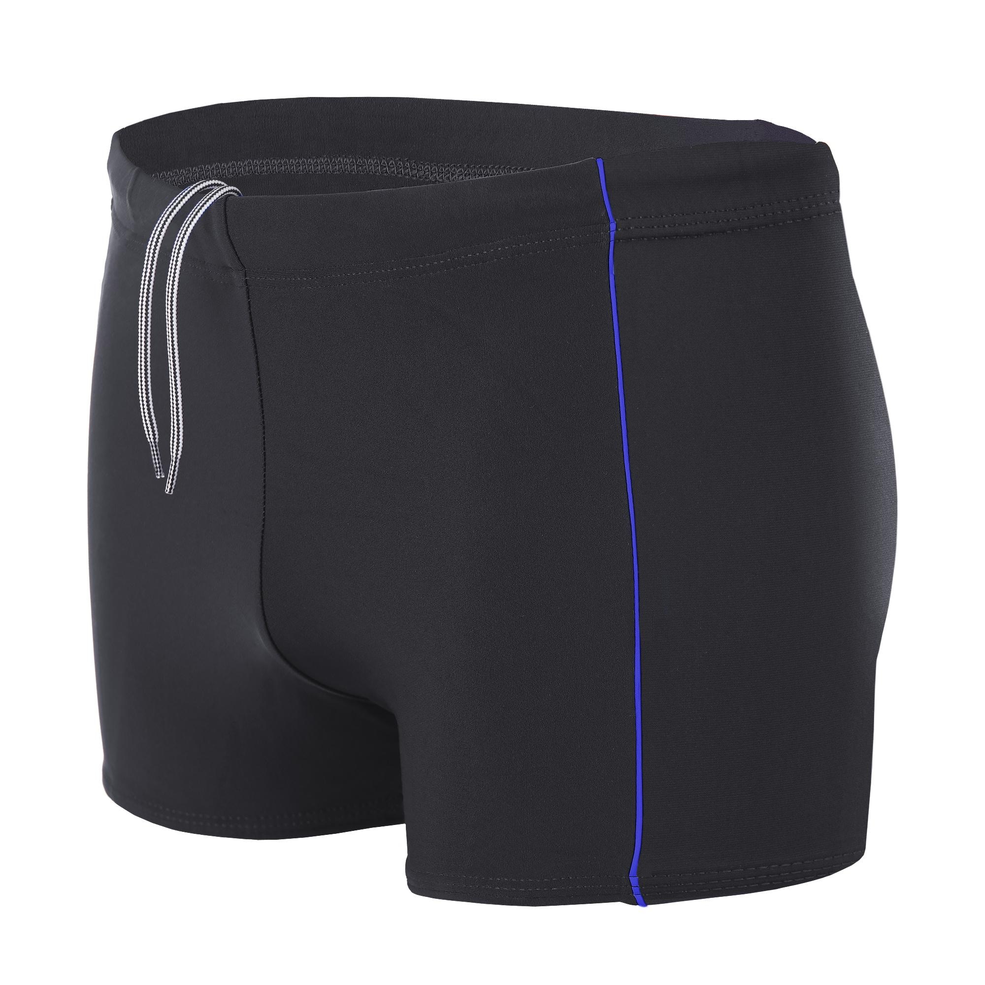 AQUARTI Herren Badehose "Badehose Aquarti Herren Badehose Kurz mit Kontrastpaspel", blau, Gr. M, Obermaterial: 80% Polyamid PA. 20% Elasthan EL.,