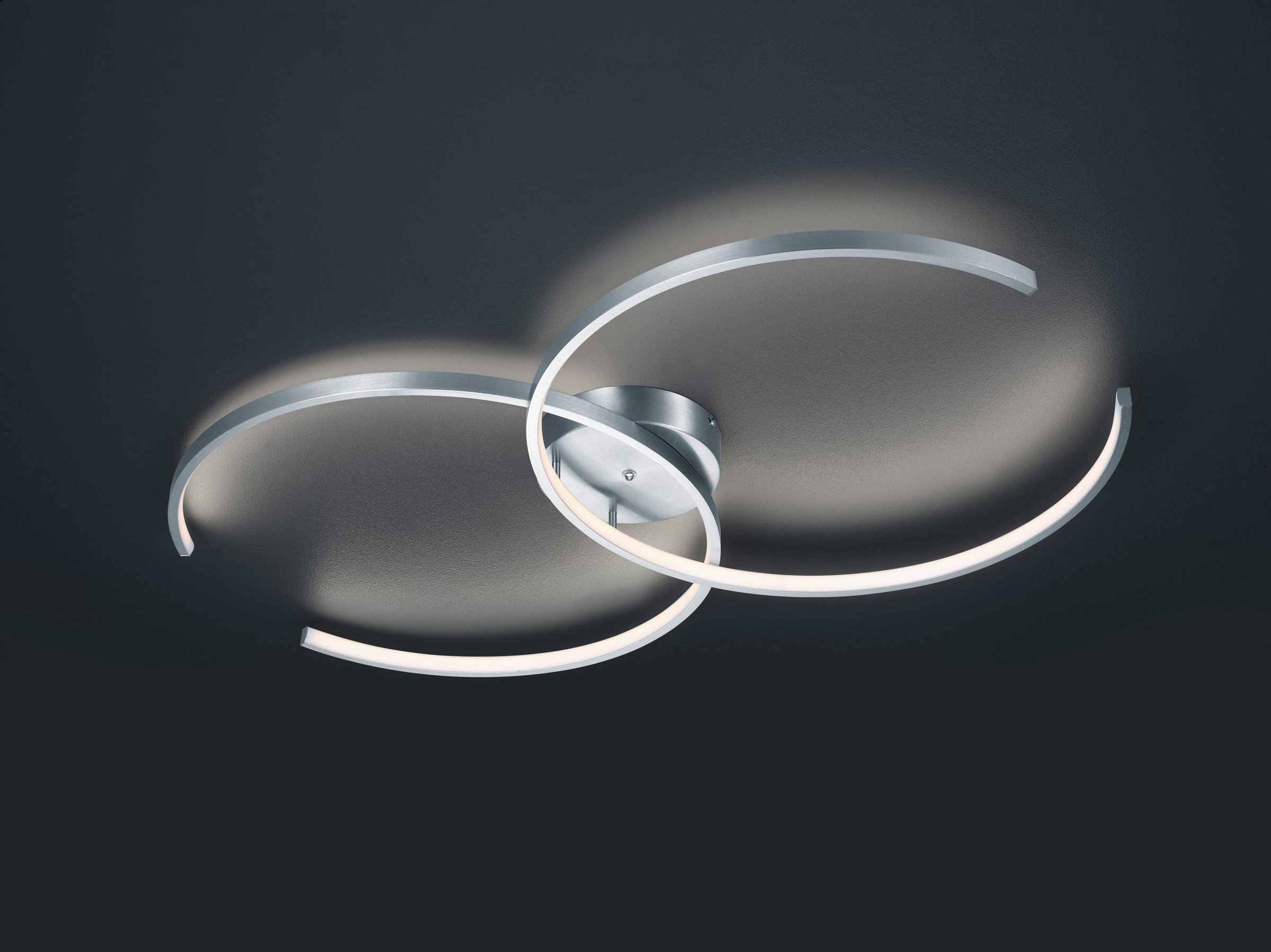 TRIO Leuchten LED Deckenleuchte »CITIZEN«, 2 flammig, Leuchtmittel LED-Board | LED fest integriert, WiZ Smarthome Deckenleuchte App Steuerung