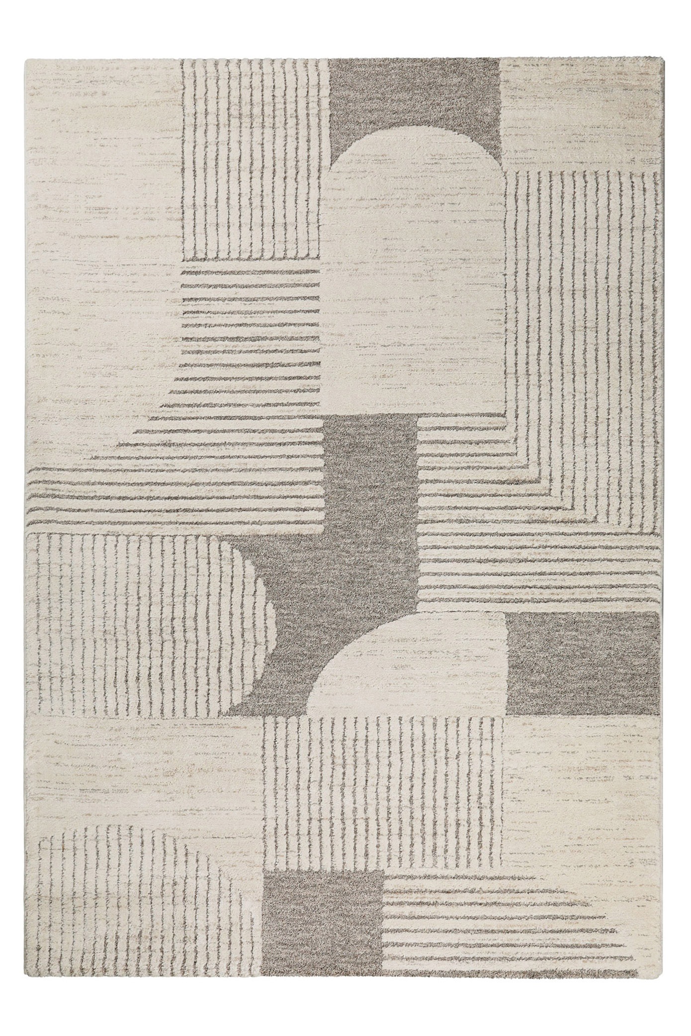 Wecon home Teppich »Mats«, rechteckig, 18 mm Höhe, Gewebt, Hoch-Tief, pflegeleicht, Retro Design, Scandi, Wohnzimmer
