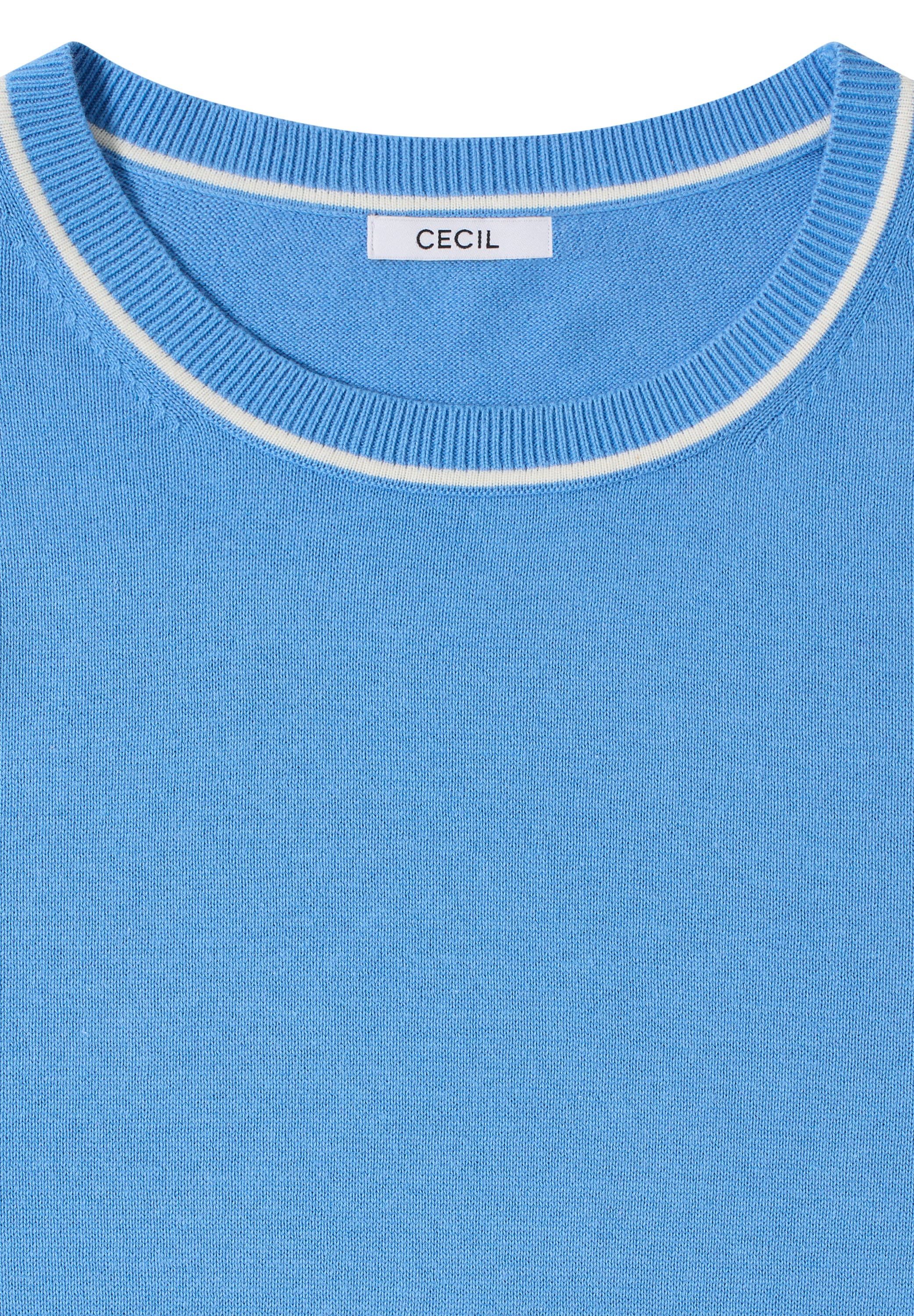Cecil Longpullover mit Kontrastdetail