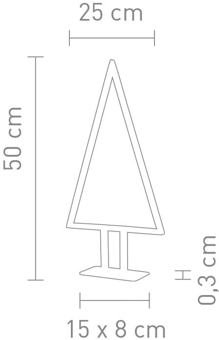 SOMPEX LED Baum »Pine«, Höhe 50 cm, Dimmer in der Zuleitung