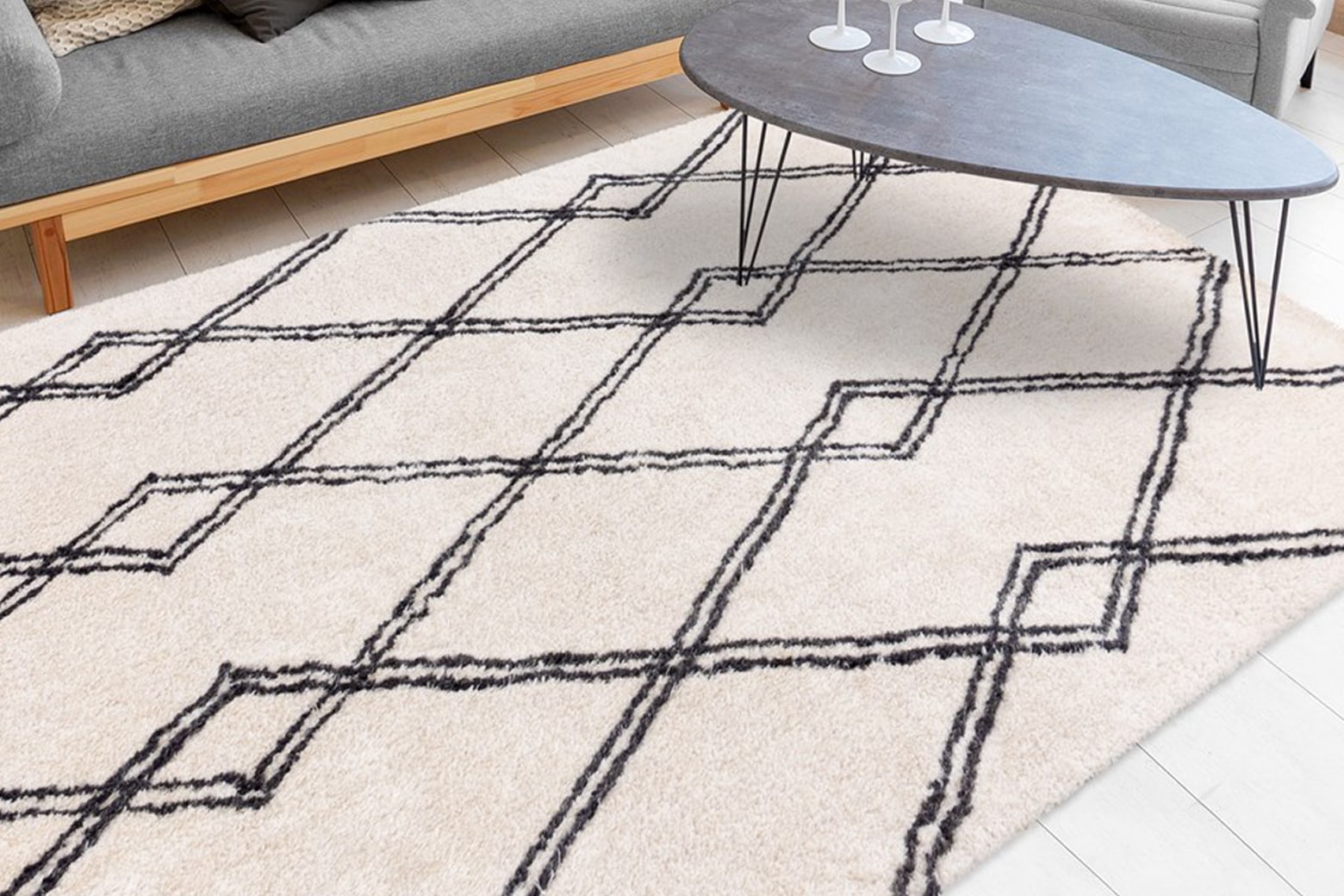 calo-deluxe Hochflor-Teppich »Elvar-1000«, rechteckig, 27 mm Höhe, besonders weich durch Microfaser, Wohnzimmer