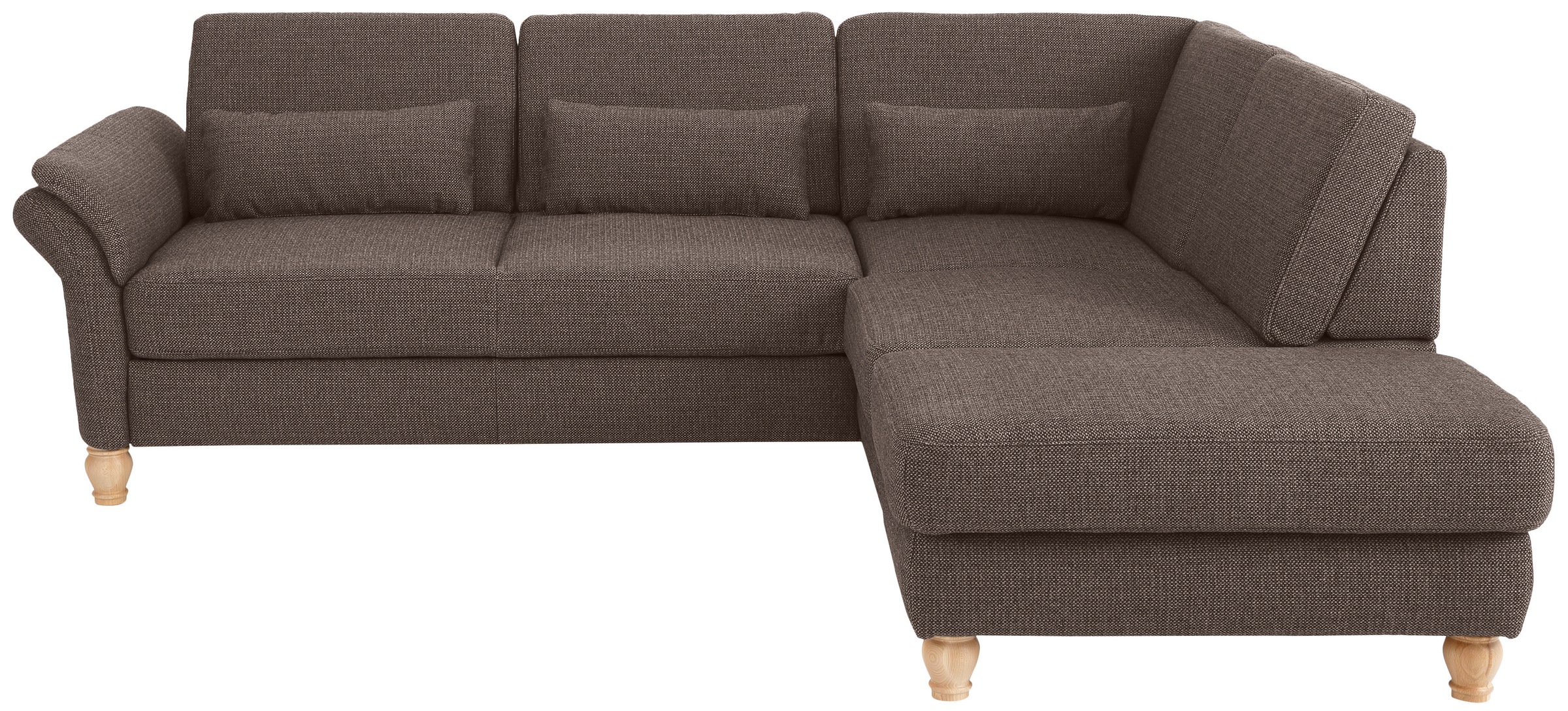Home affaire Ecksofa »Palace L-Form«, incl. Sitztiefenverstellung, wahlweise mit Bettfunktion und Stauraum