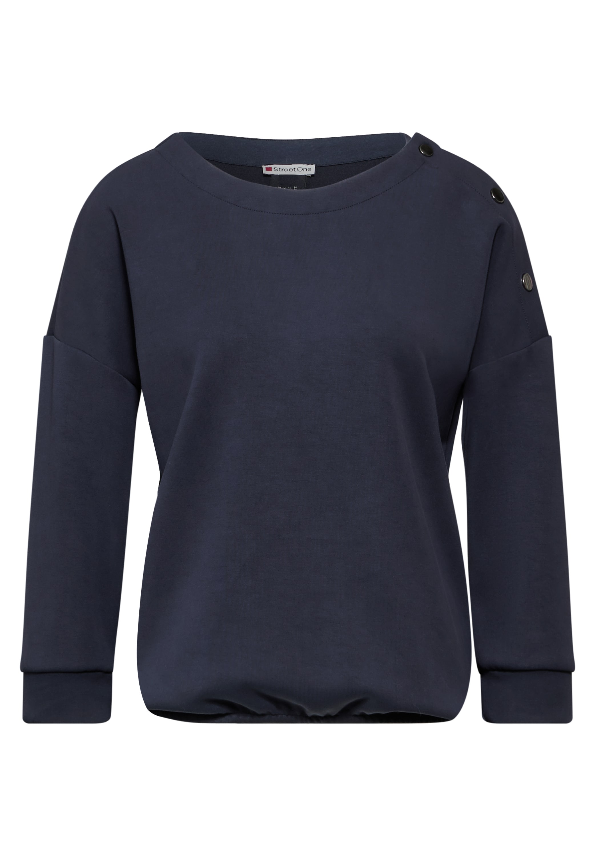 STREET ONE Langarmshirt, mit Knopf Details