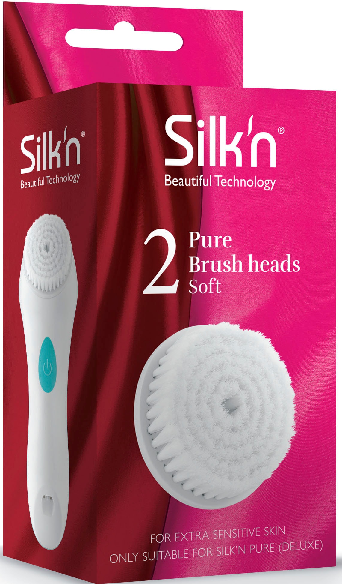 Silk\'n Gesichtsbürstenaufsatz »Soft«, (Set, 2 tlg.), für Silk`n Pure und  Pure Deluxe kaufen | BAUR