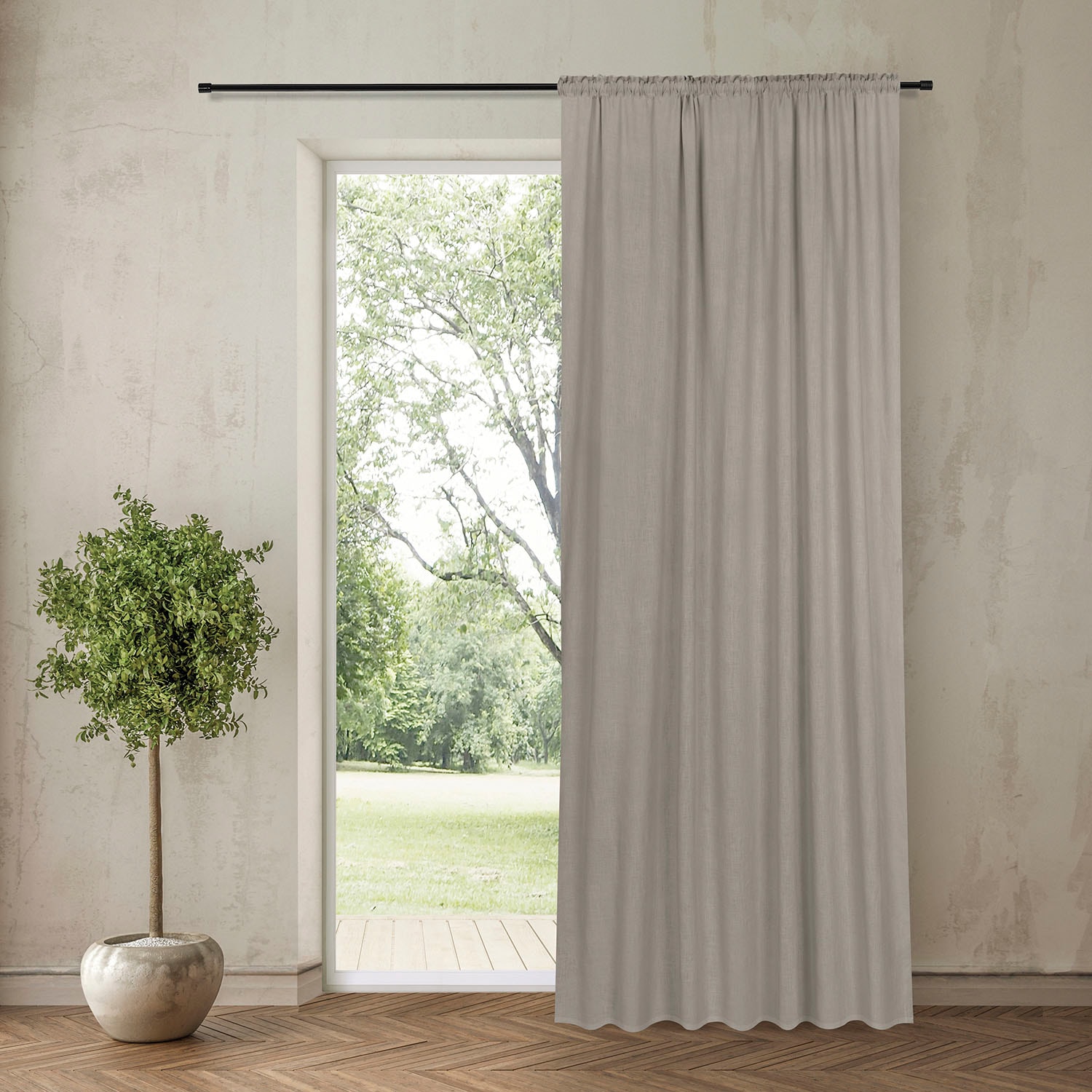Gerster Vorhang "Abra" verdeckte Schlaufen 1 Stk. tlg. Fertiggardine "Abra" günstig online kaufen