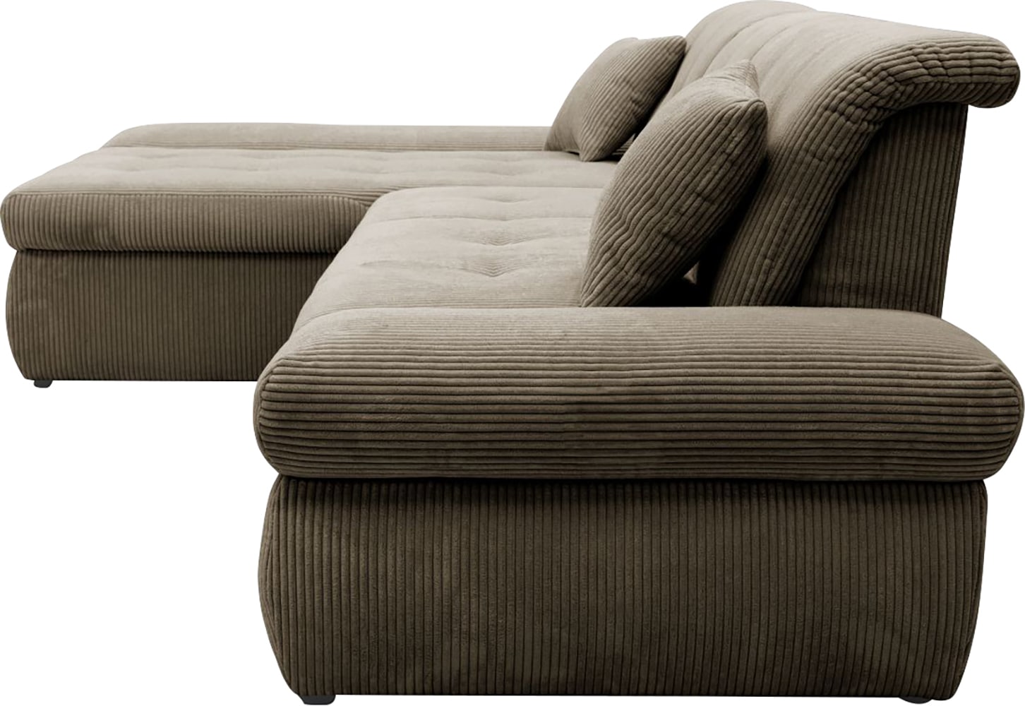 DOMO collection Ecksofa »Moric Luxus - B/T/H 300/172/80 cm«, XXL-Format, L-Form, bis 140kg pro Sitzplatz belastbar