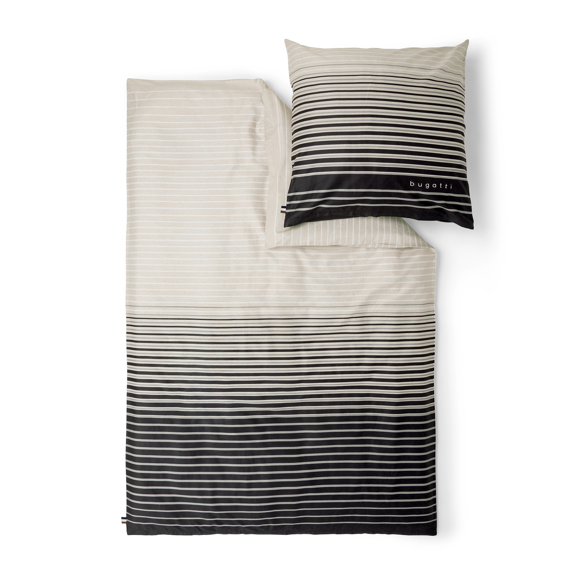 bugatti Bettwäsche "Satinbettwäsche bugatti" 2 Stk. mit elegantem Farbverla günstig online kaufen