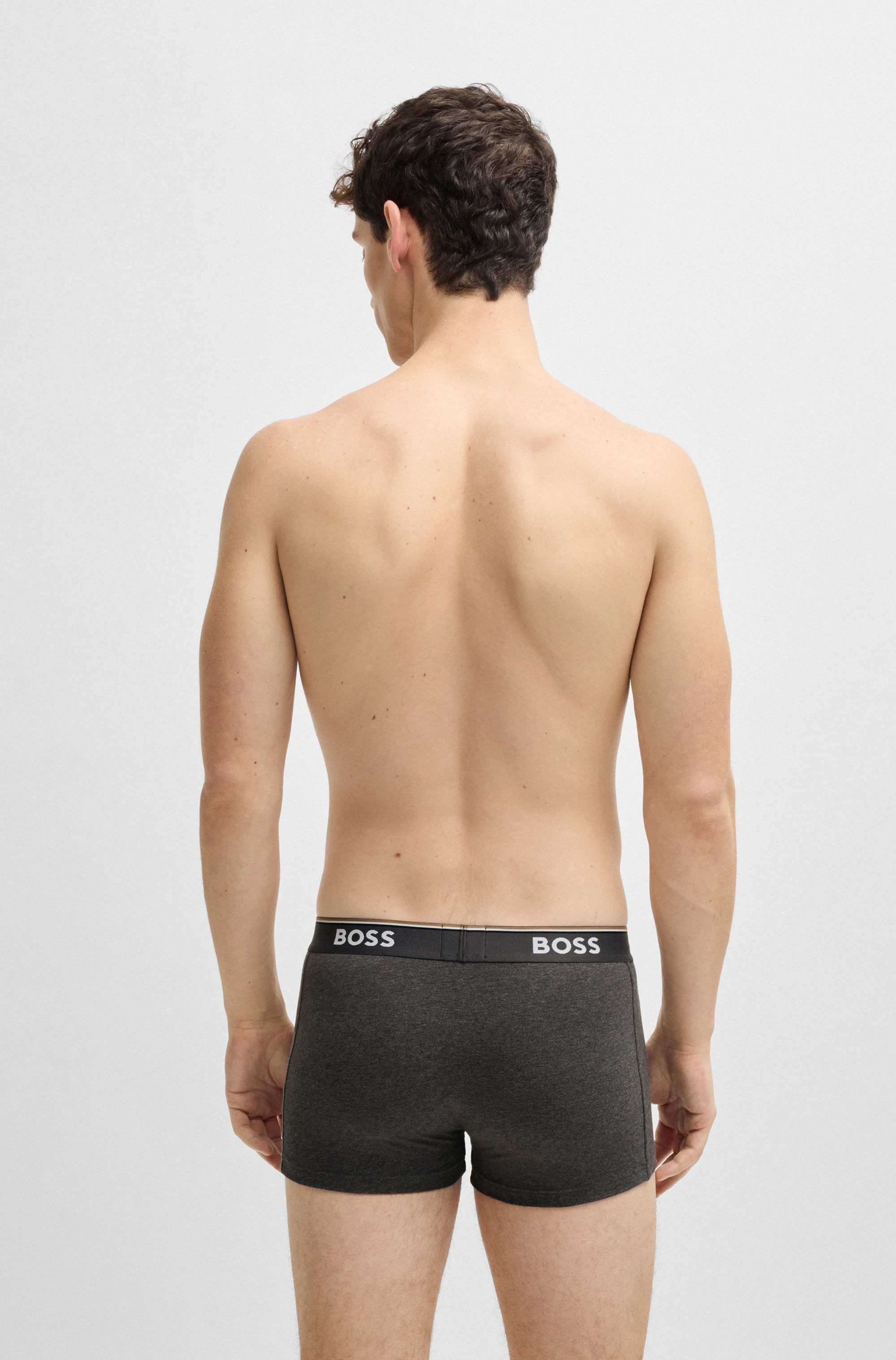 BOSS Boxer »TRUNK 3 PACK«, (3 St.), BOSS Schriftzug auf dem Bund