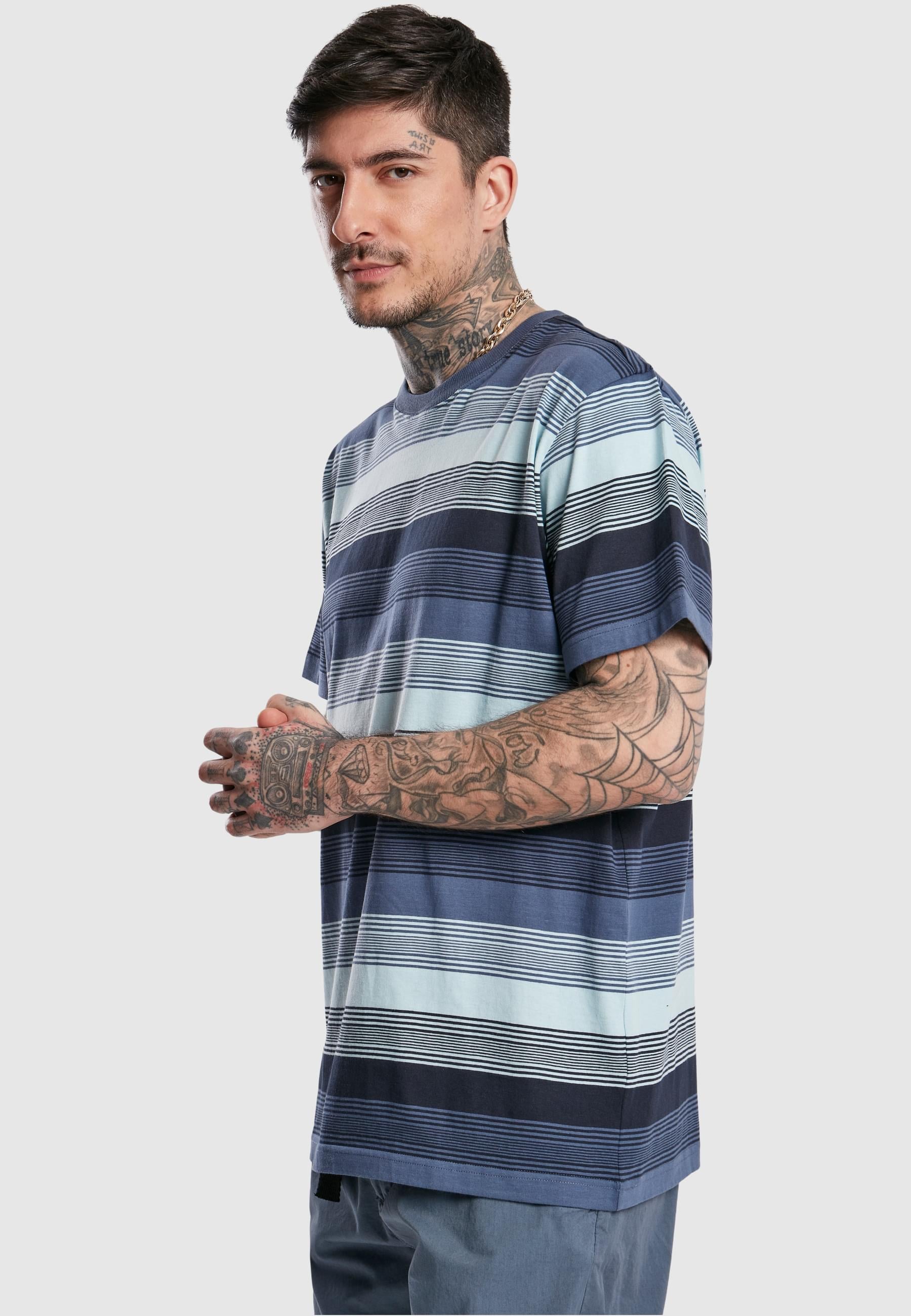 URBAN CLASSICS T-Shirt »Urban Classics Herren Yarn Dyed Sunrise Stripe Tee«, (1 tlg.)