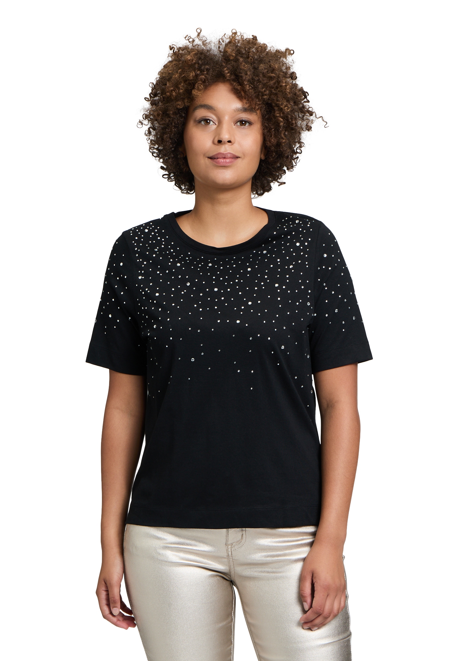 Cartoon Kurzarmshirt "Cartoon Damen Casual-Shirt mit Rundhalsausschnitt", ( günstig online kaufen