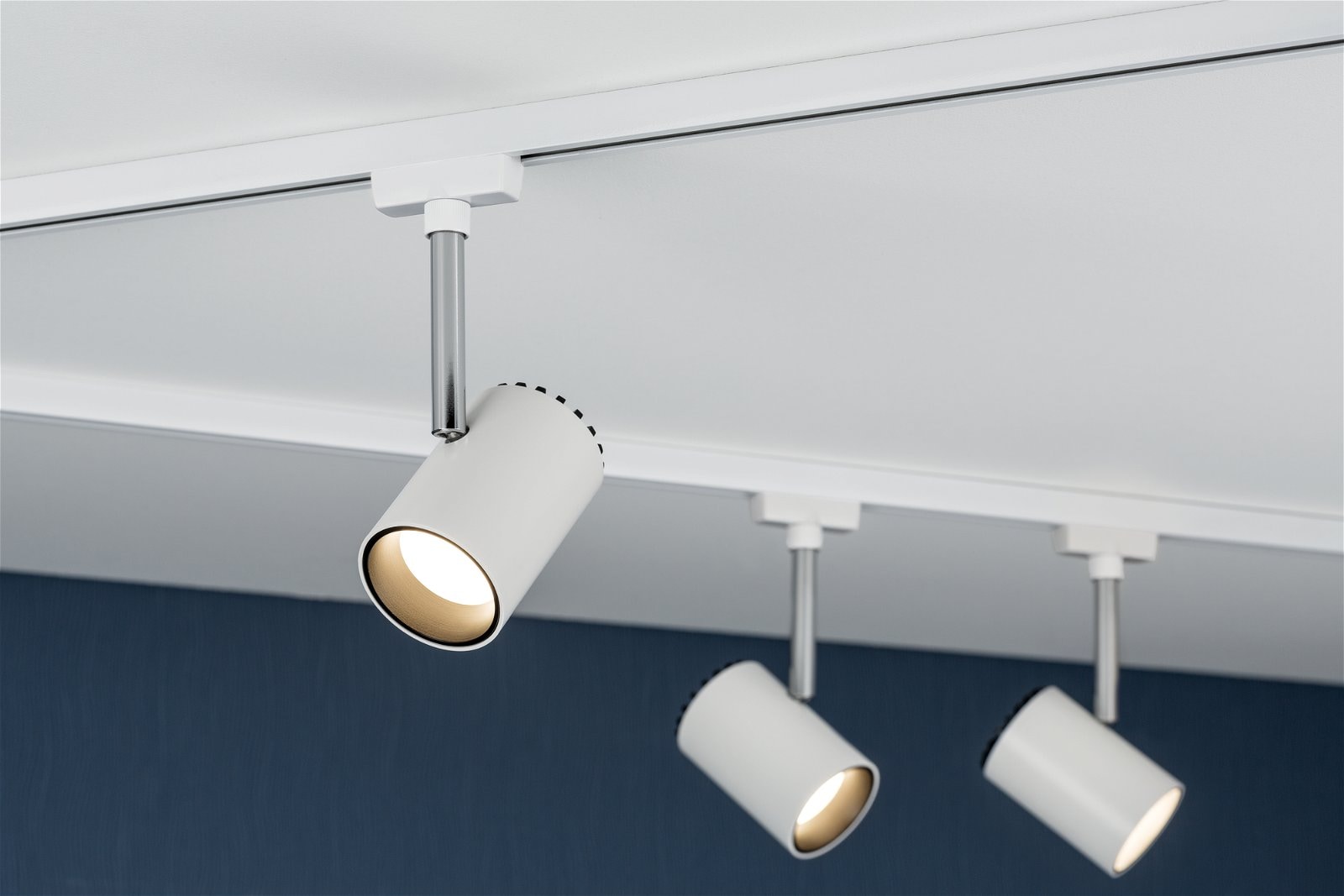 Paulmann Schienensystem-Leuchten »URail Schienenspot Shine Einzelspot 225lm 4,9W 2700K 230V Chrom matt«
