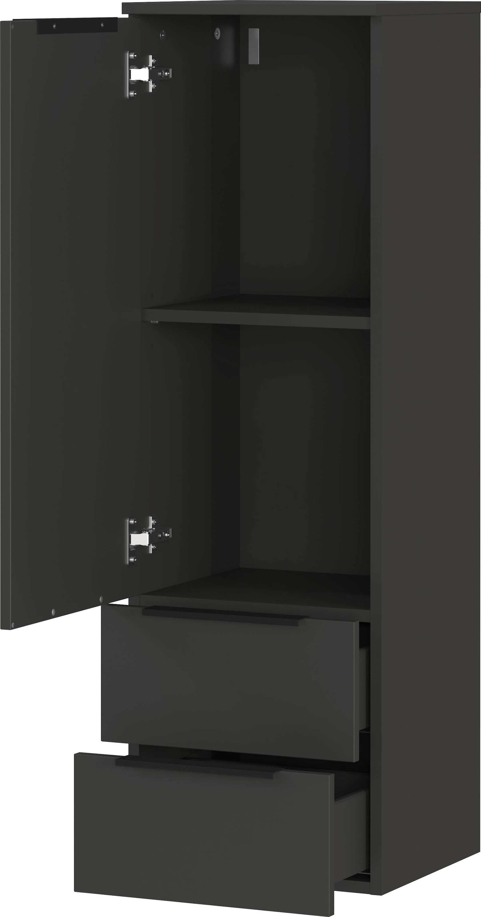 GERMANIA Badmöbel-Set »Crandon«, (5 St.), inkl. WT-Unterschrank, Spiegelschrank, Schrank, Mediumschrank u. Regal