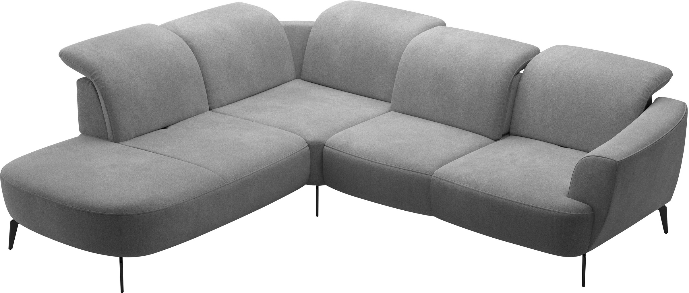 sit&more Ecksofa »Zoe«, ink.Sitztiefenverstellung, wahlweise mit Kopfteilverstellung