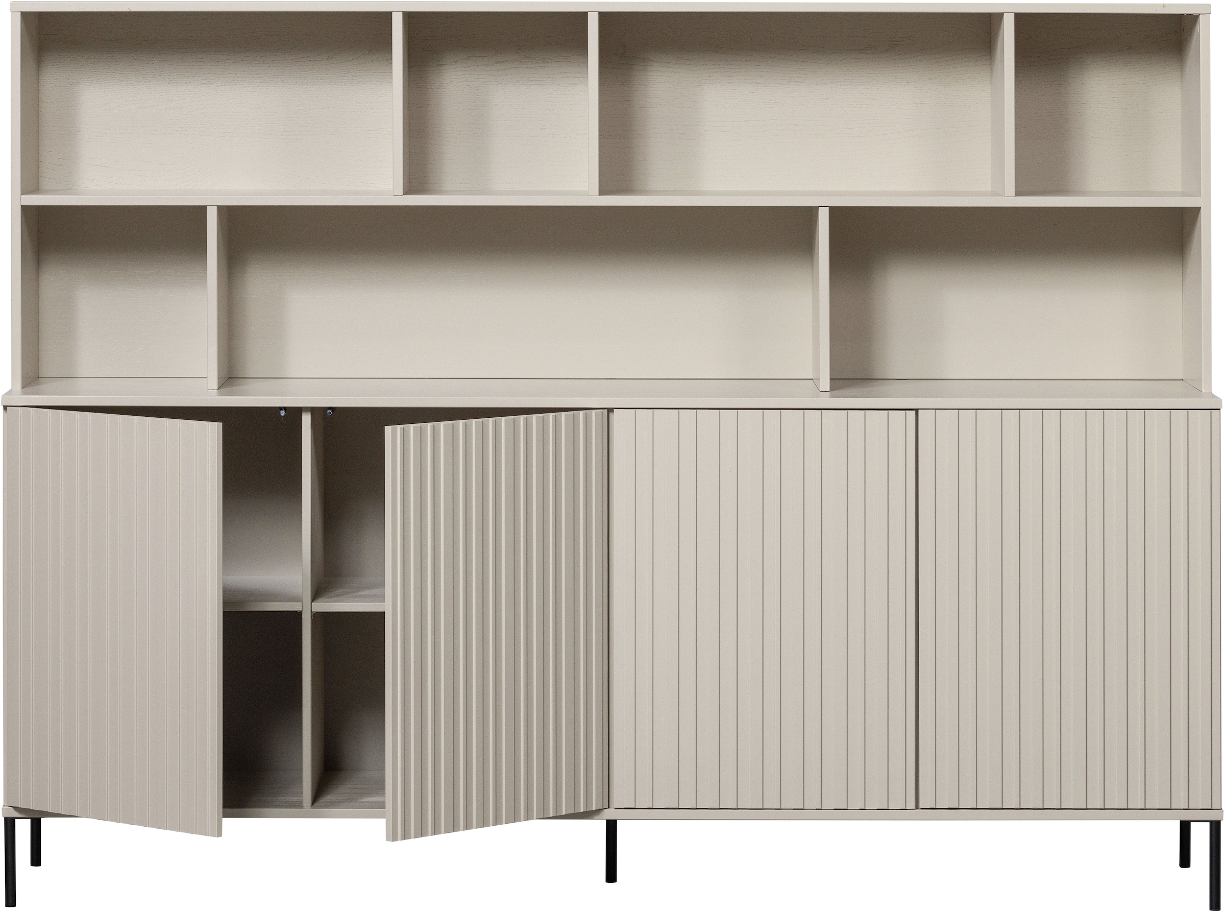 WOOOD Buffet »Gravu« New Gravure Hängeschrank, FSC-Kiefer bietet Stauraum und Präsentation