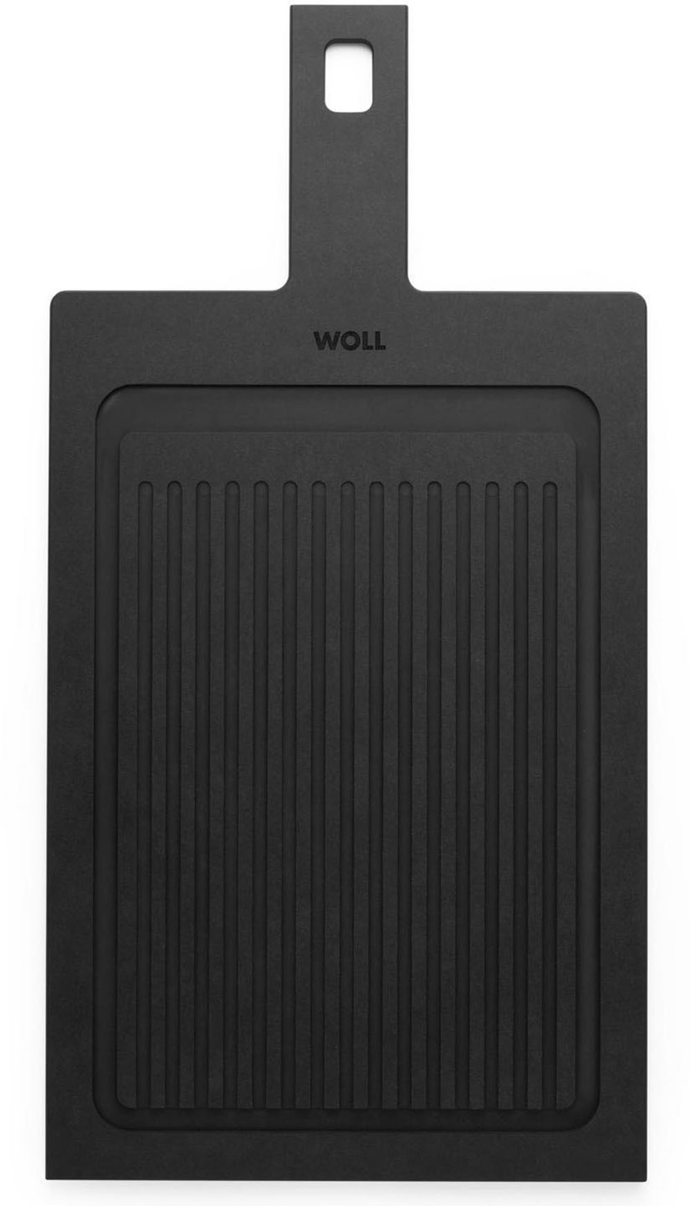 WOLL Servierbrett »Woll Cut & Serve Servierbrett mit Rillen, 49 x 24 cm«, (1 St.), aus FSC®-zertifiziertem Papierverbundstoff