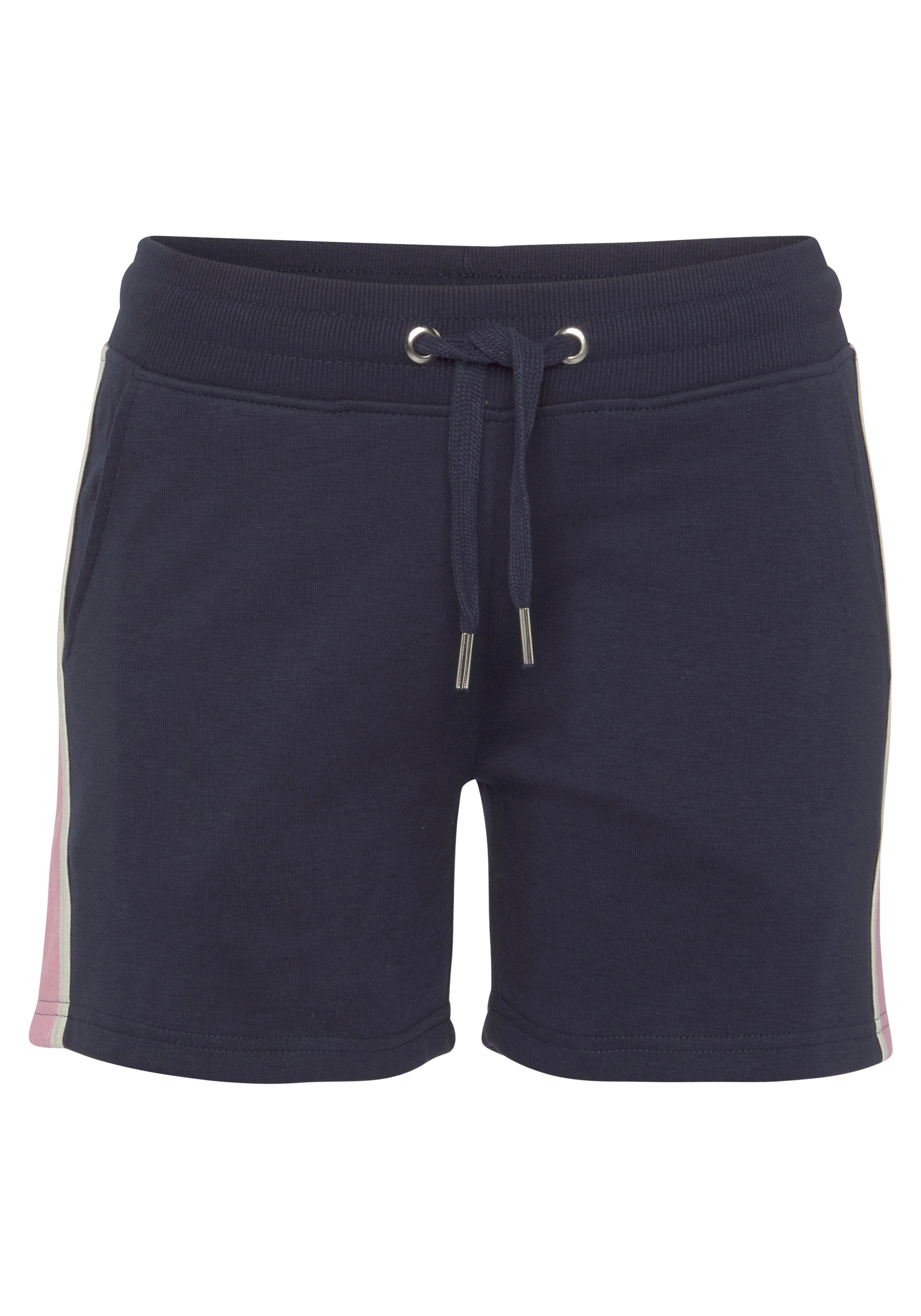 Vivance Sweatshorts, (1 tlg.), mit Kontrast Einsätzen, Loungewear