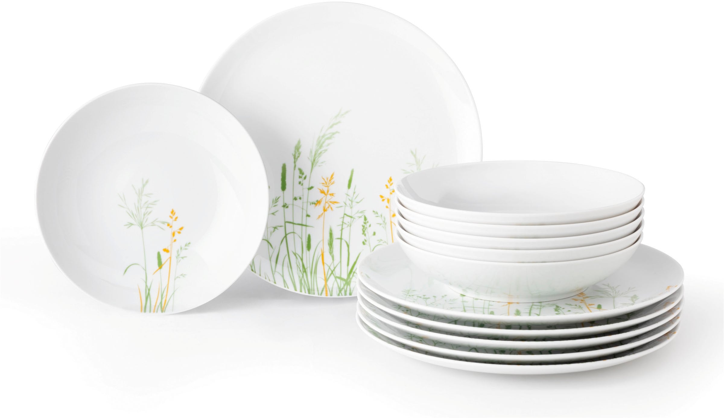 Seltmann Weiden Tafelservice "Geschirr-Set, 12 Teile, Liberty Meadow Grasse günstig online kaufen