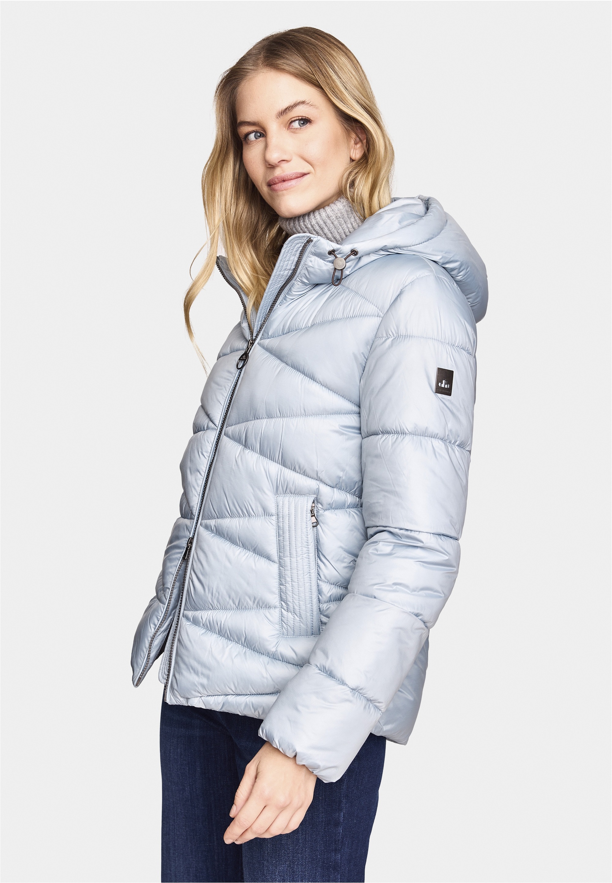 New Canadian Steppjacke »Steppjacke "CHRISTAL"«, mit Taschenbeutel aus Kuschel-Fleece