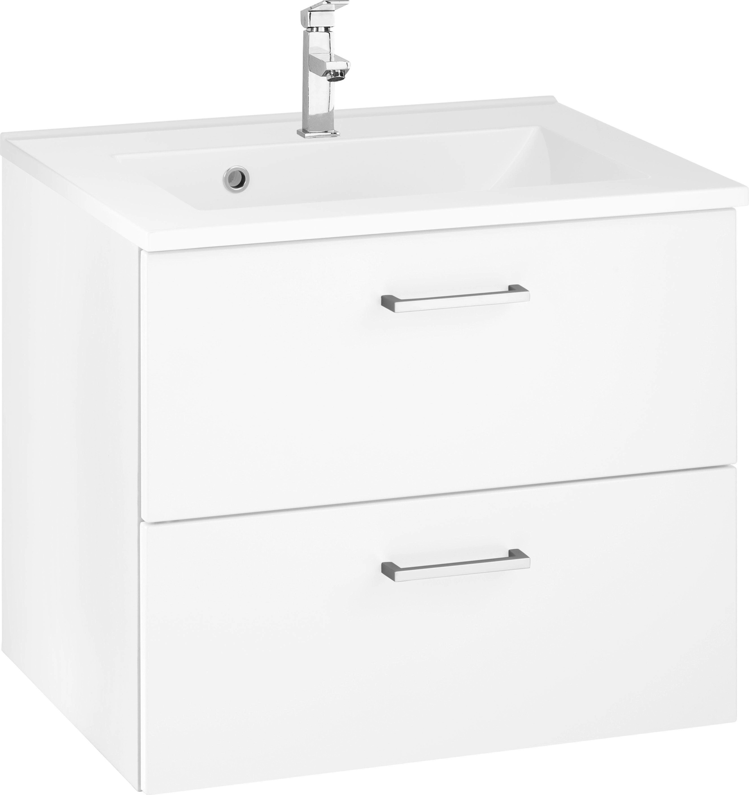 welltime "Ribera" Badmöbel, Waschtisch inkl. Waschbecken, Breite 60 cm