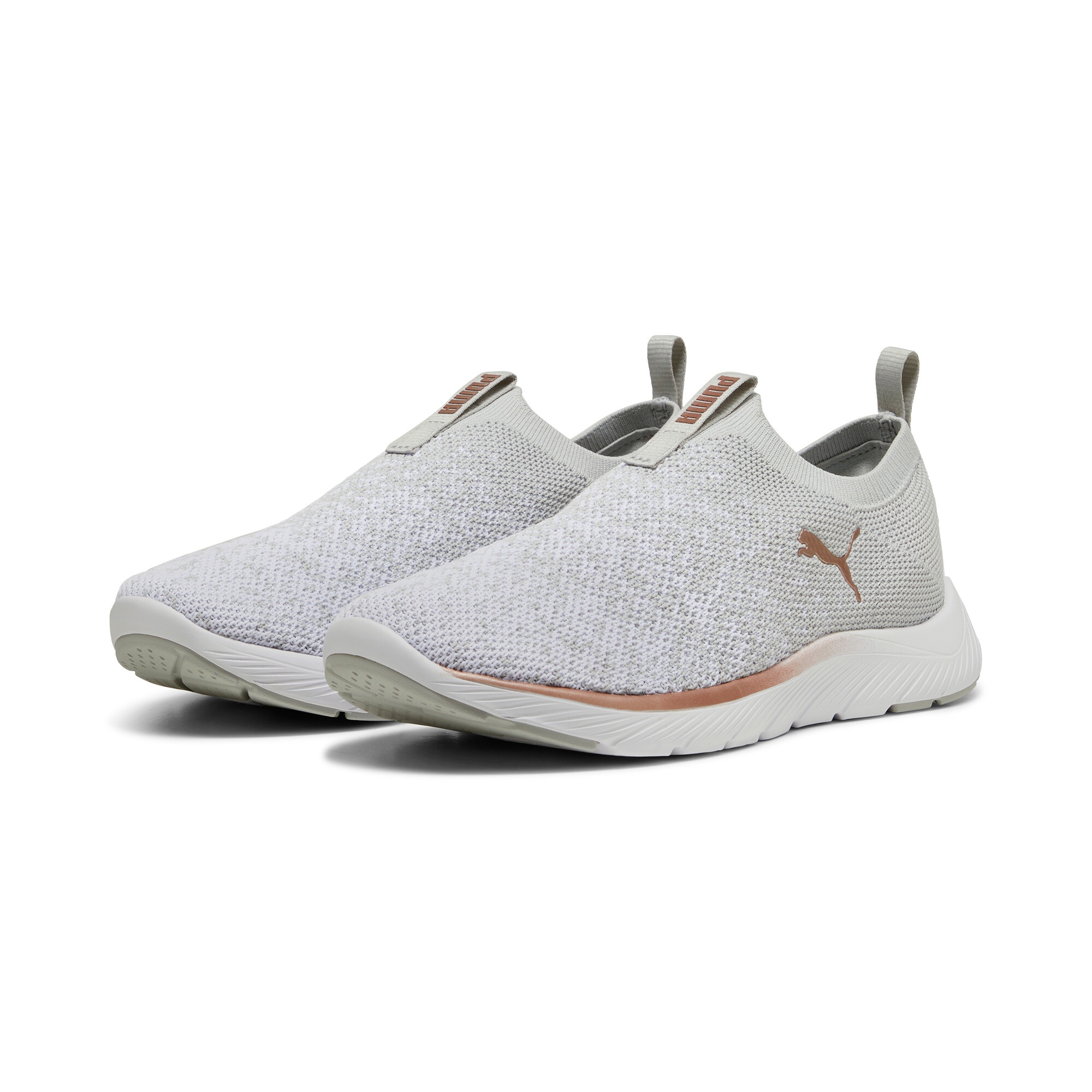 PUMA Slip-On Sneaker "SOFTRIDE REMI SLIP-ON KNIT WNS" für Sport, mit SOFTFOAM+ Dämpfung, aus gestricktem Textil