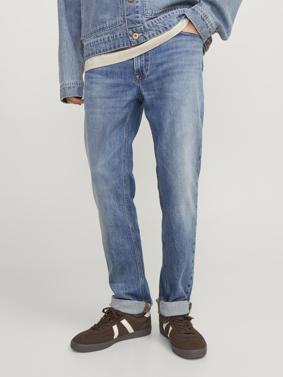 Jack & Jones "JJICLARK im Used-Look, Stretchkomfort und niedrige Leibhöhe" Baumwollmischung, regular fit