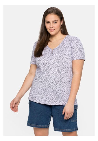 Sheego T-Shirt »Große Größen«, mit zartem Alloverdruck kaufen