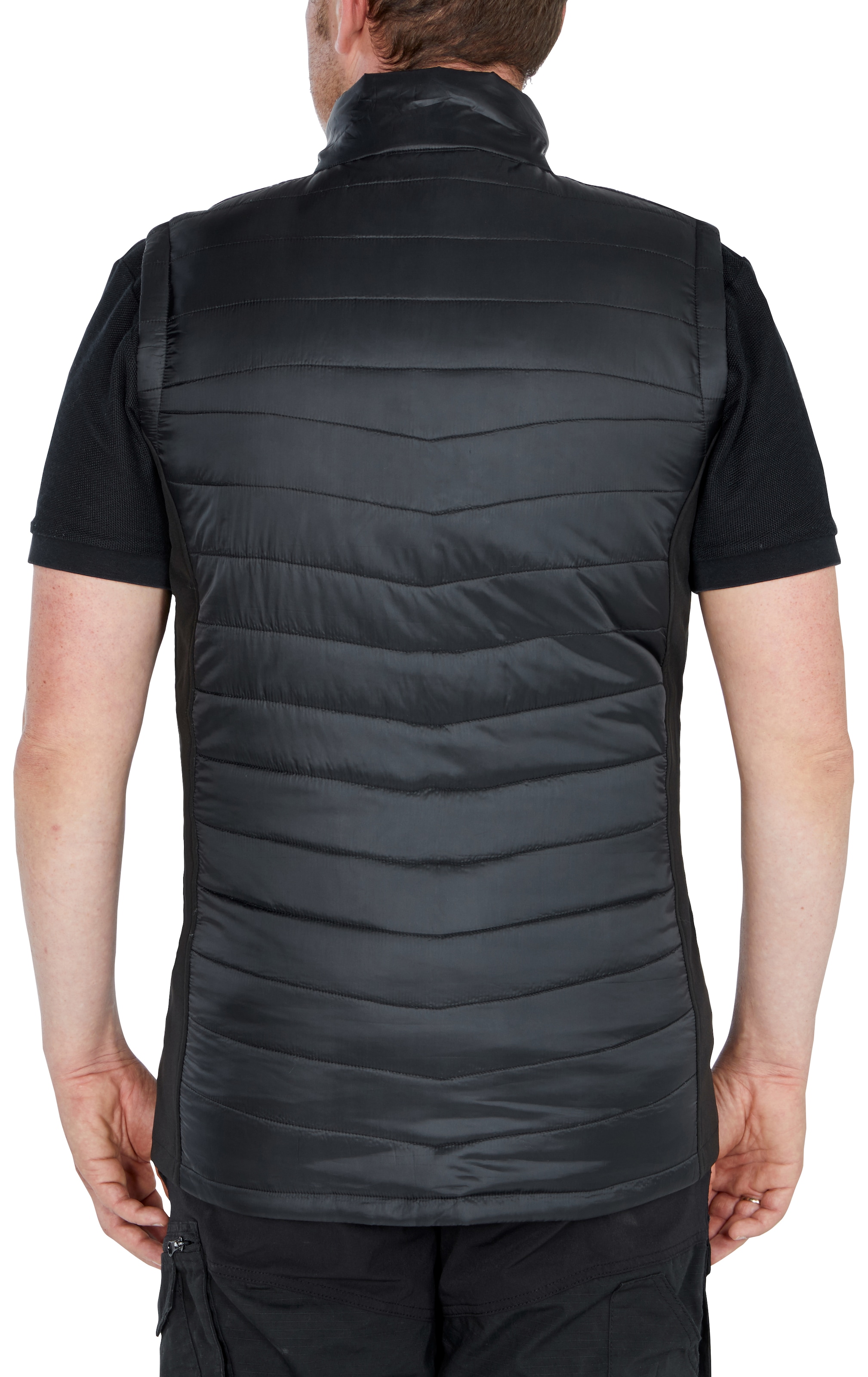 Northern Country Arbeitsweste leicht Kinnschutz verlängerter Taschen) und mit mit 3 durch elastische Seiteneinsätze (bequeme Passform wärmend Rücken angenehm