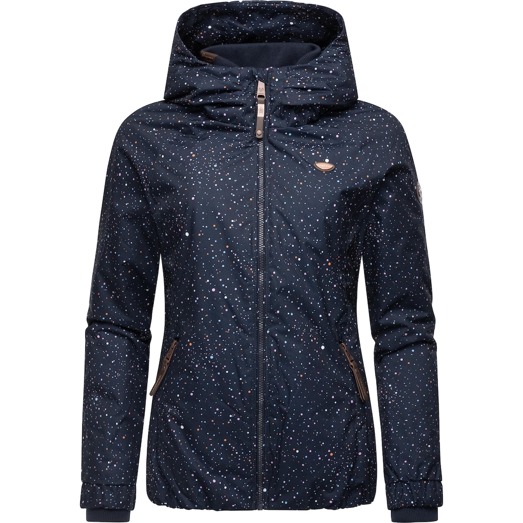 Ragwear Winterjacke »Dizzie Print«, mit Kapuze