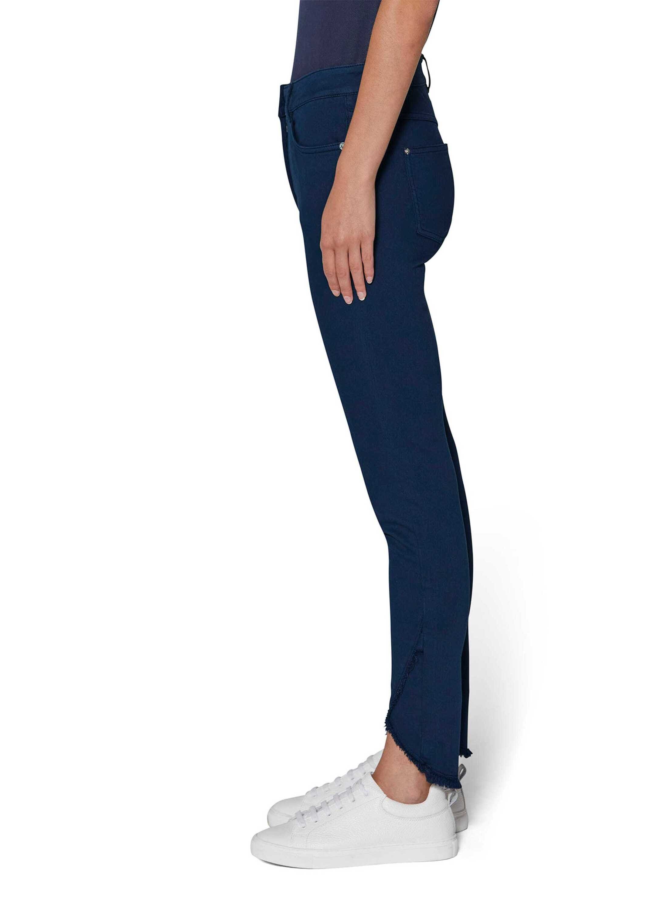 MADELEINE Regular-fit-Jeans »Jeans Verkürzte 5-Pocket-Hose mit Fransen«