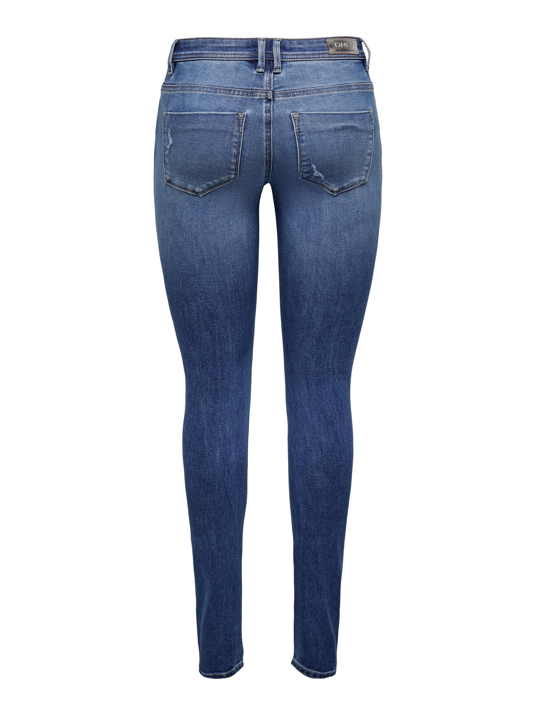 ONLY Skinny-fit-Jeans "ONLSHAPE REG SKINNY DNM GEN857", mit Destroyed Effek günstig online kaufen