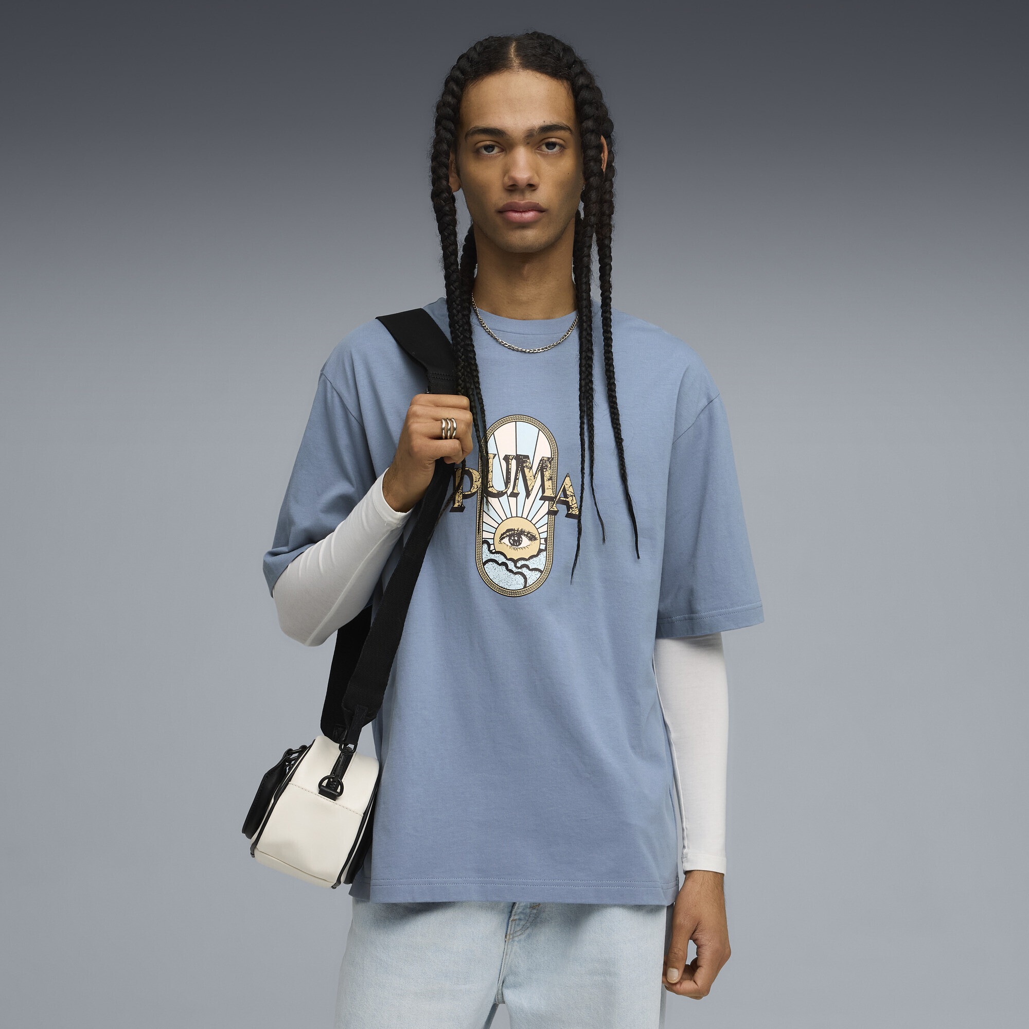 PUMA T-Shirt »Graphic PUMA Fest Boxy T-Shirt Herren«