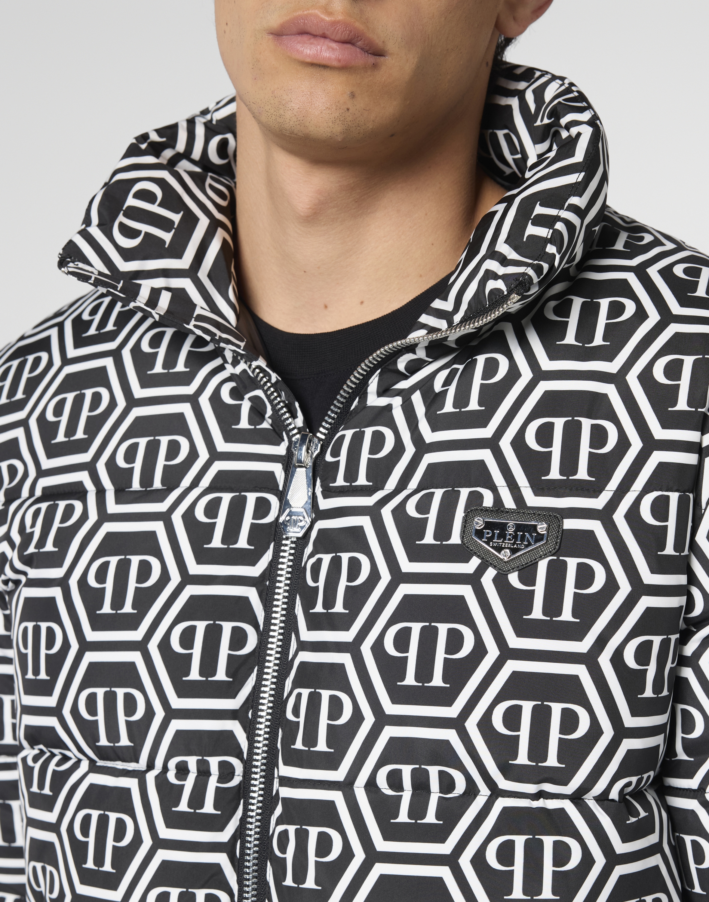 PHILIPP PLEIN Blouson »Nylon Puffer Jacket Monogram«