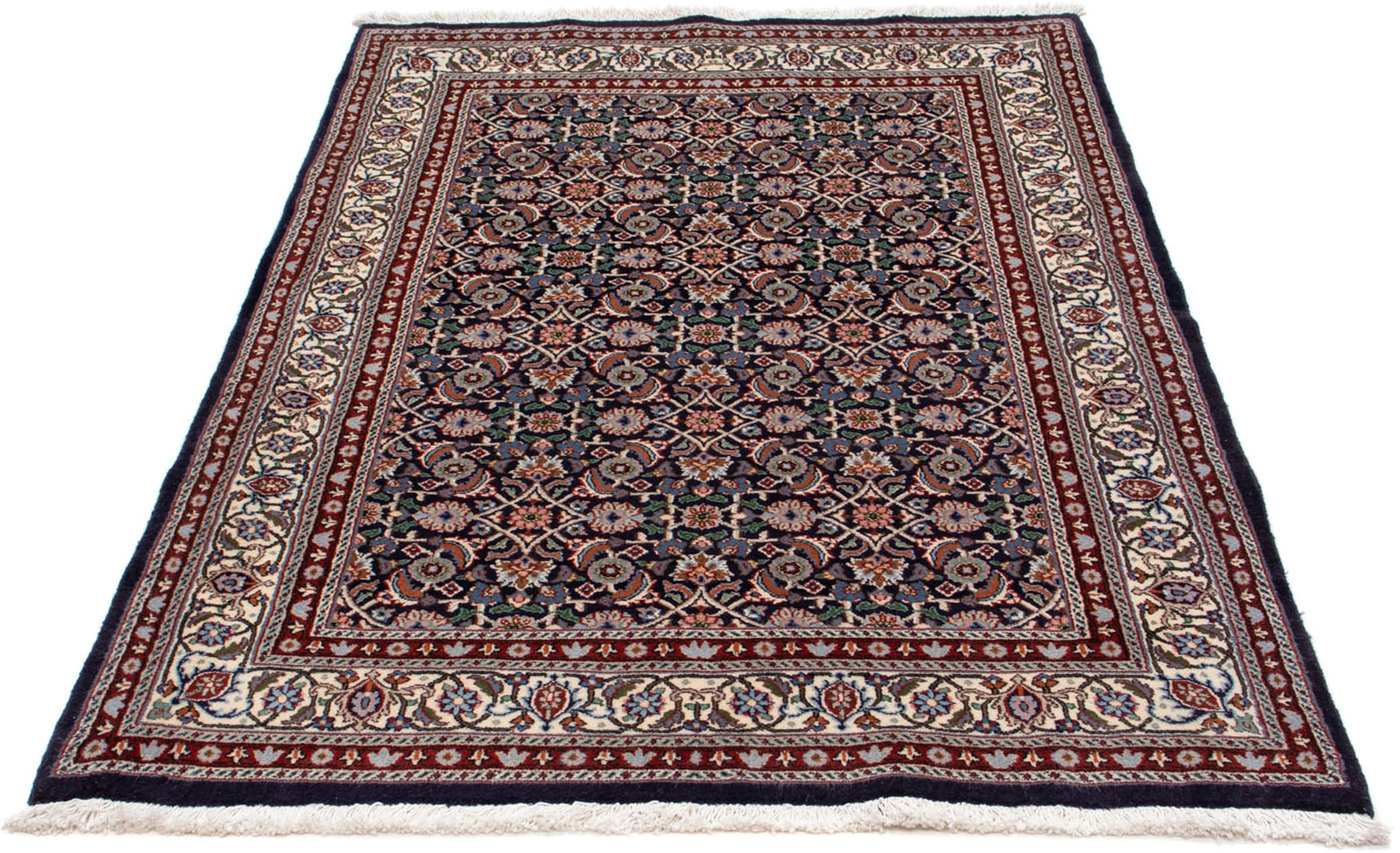 morgenland Orientteppich "Perser - Classic - 159 x 109 cm - dunkelblau", rechteckig, 10 mm Höhe, Wohnzimmer, Handgeknüpf