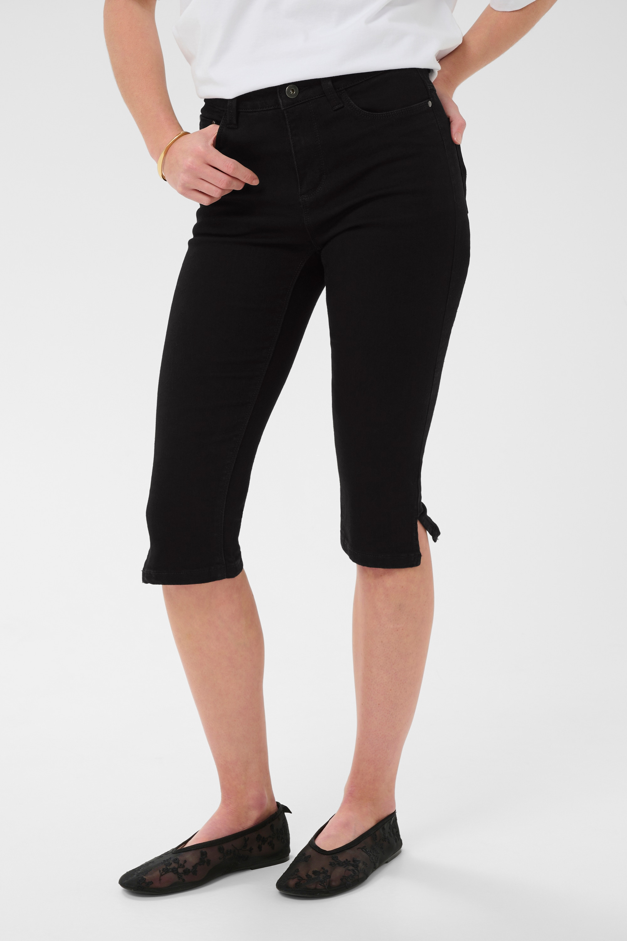 KAFFE Caprijeans »Damen Denim Caprihose KAzelina«