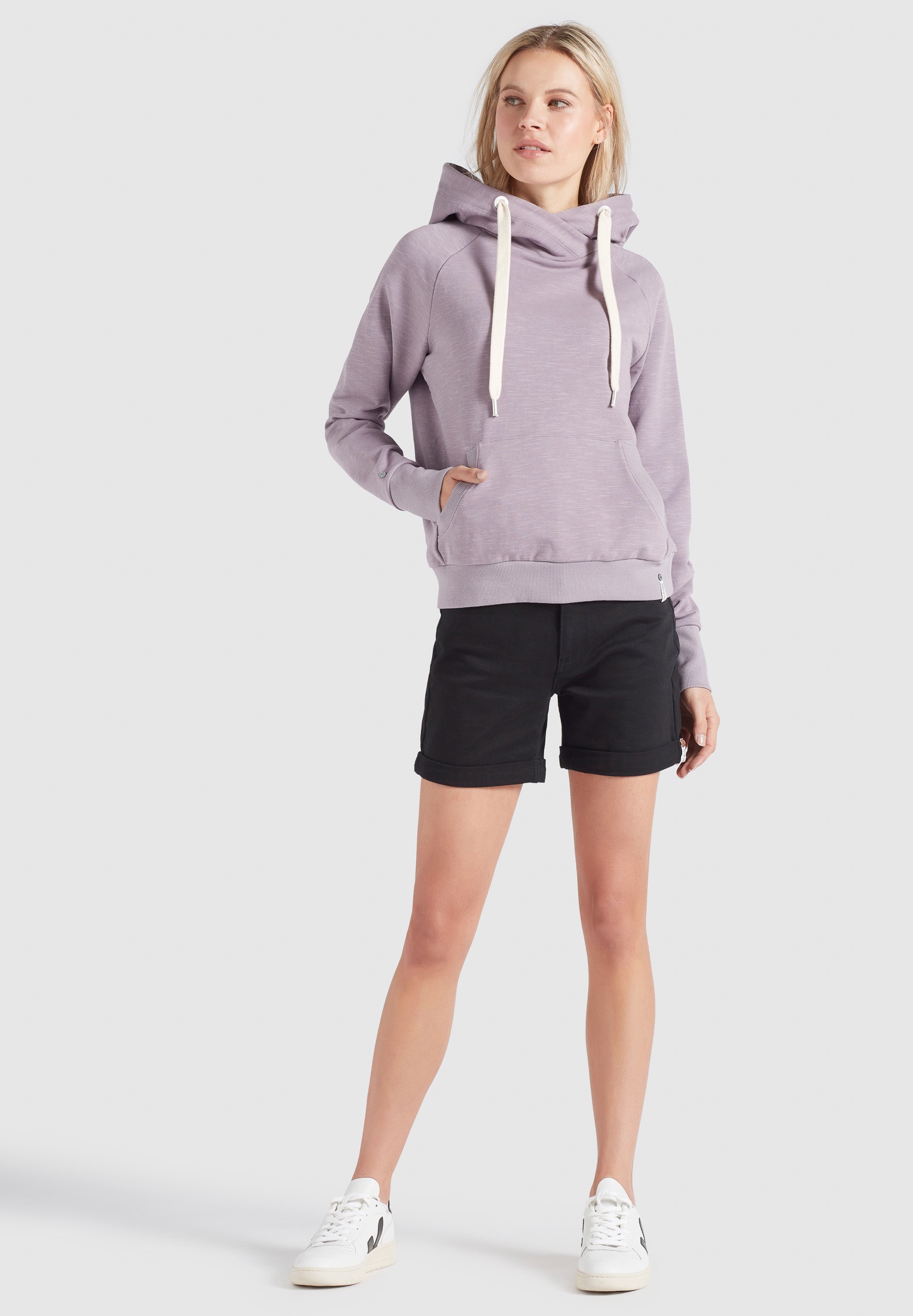 khujo Hoodie »MARTHA«, aus Sweatstoff mit Zugband an der Kapuze