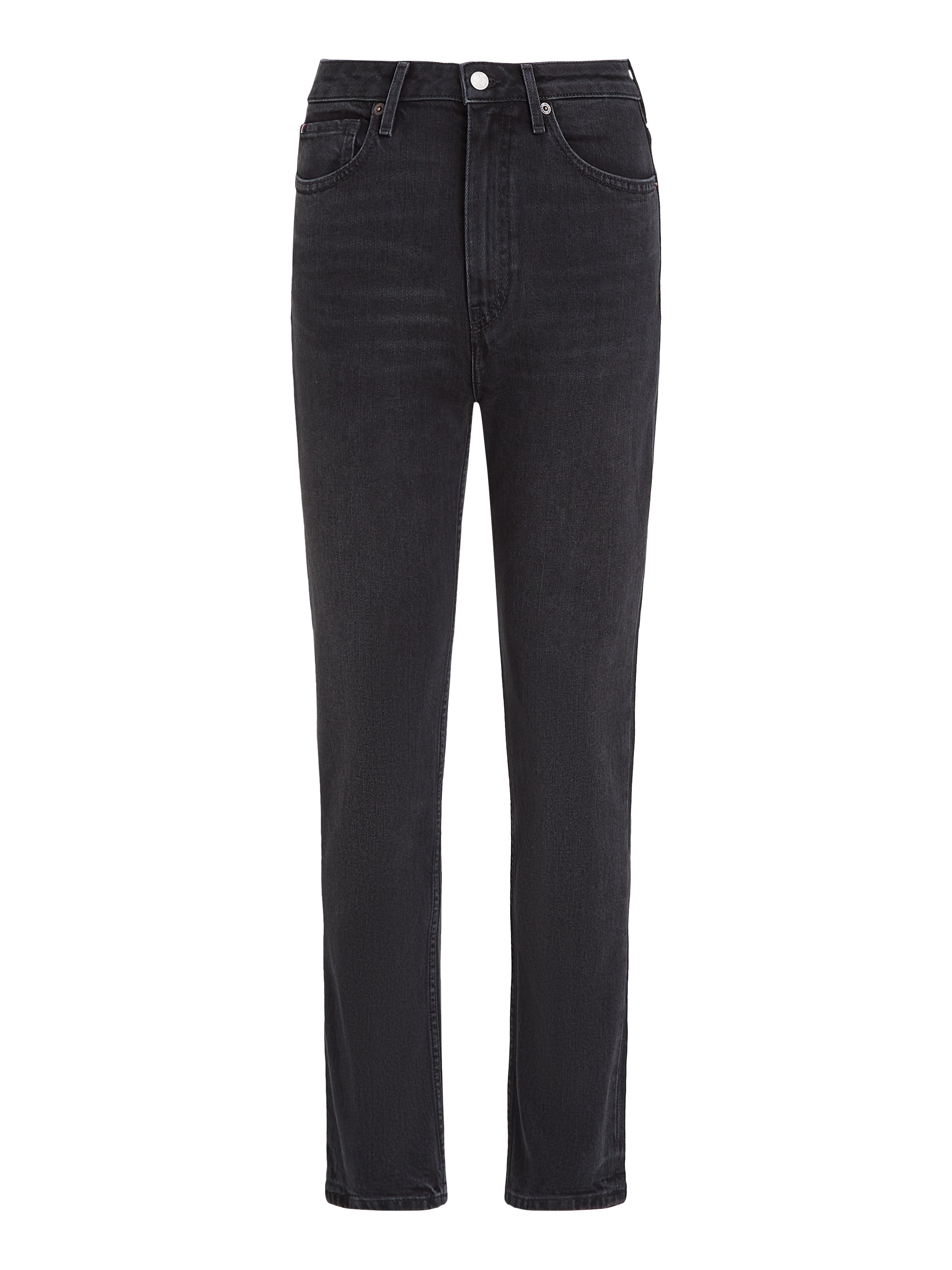 Tommy Hilfiger Slim-fit-Jeans »SLIM CIGARETTE HW A DARK BLUE«, mit Tommy Hilfiger Logo-Badge