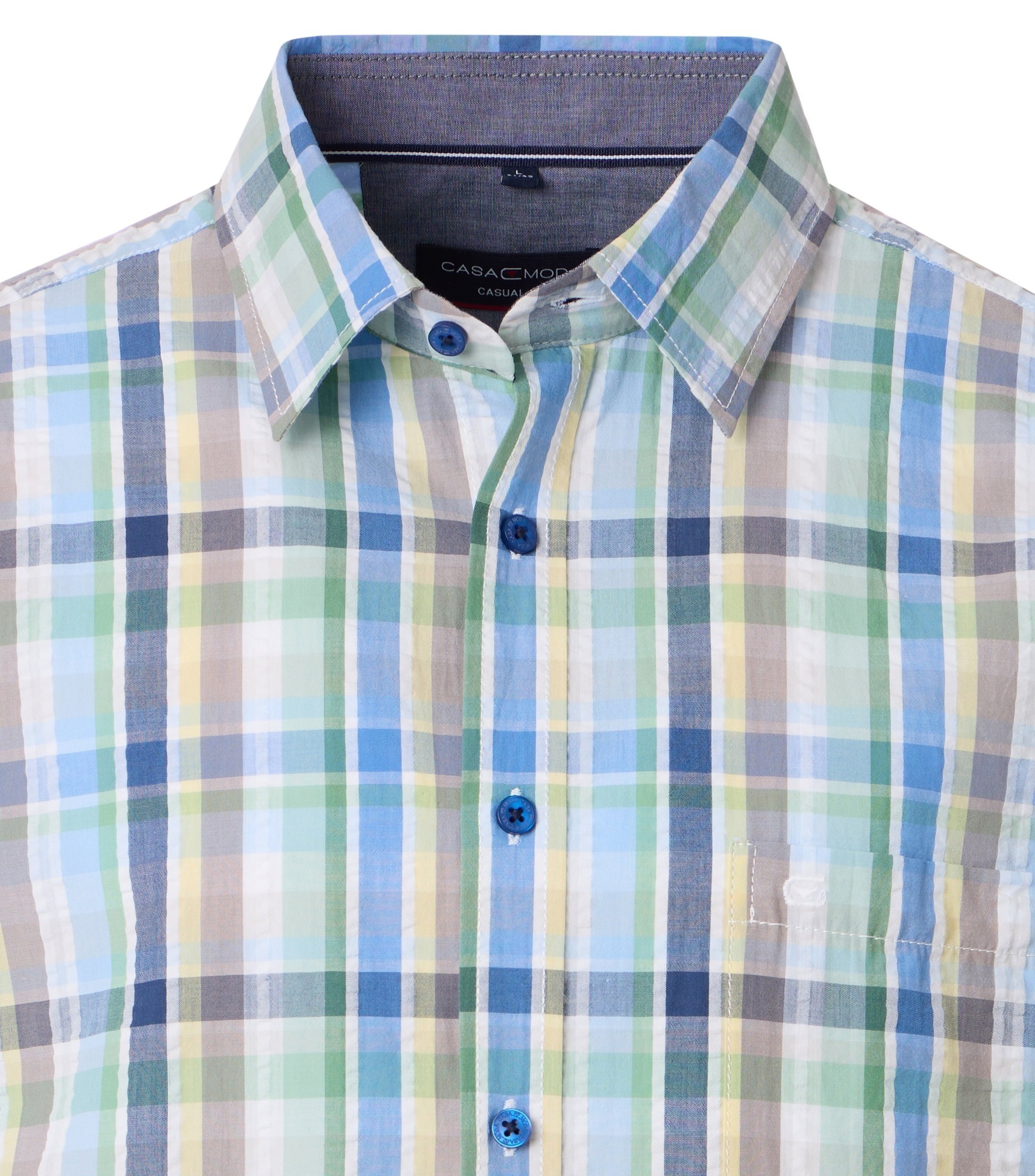 Casamoda Short Sleeve Shirt Blue 3XL 4
