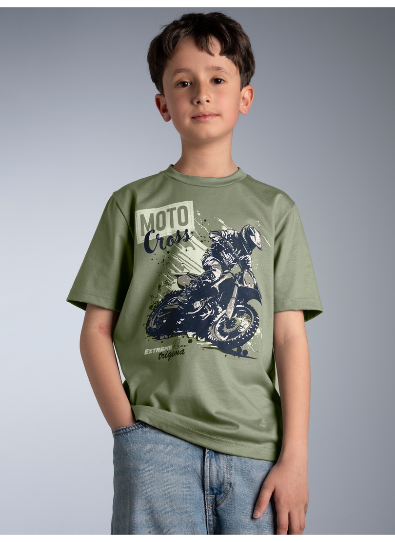 Trigema "TRIGEMA T-Shirt mit Printmotiv "Moto Cross"" 1