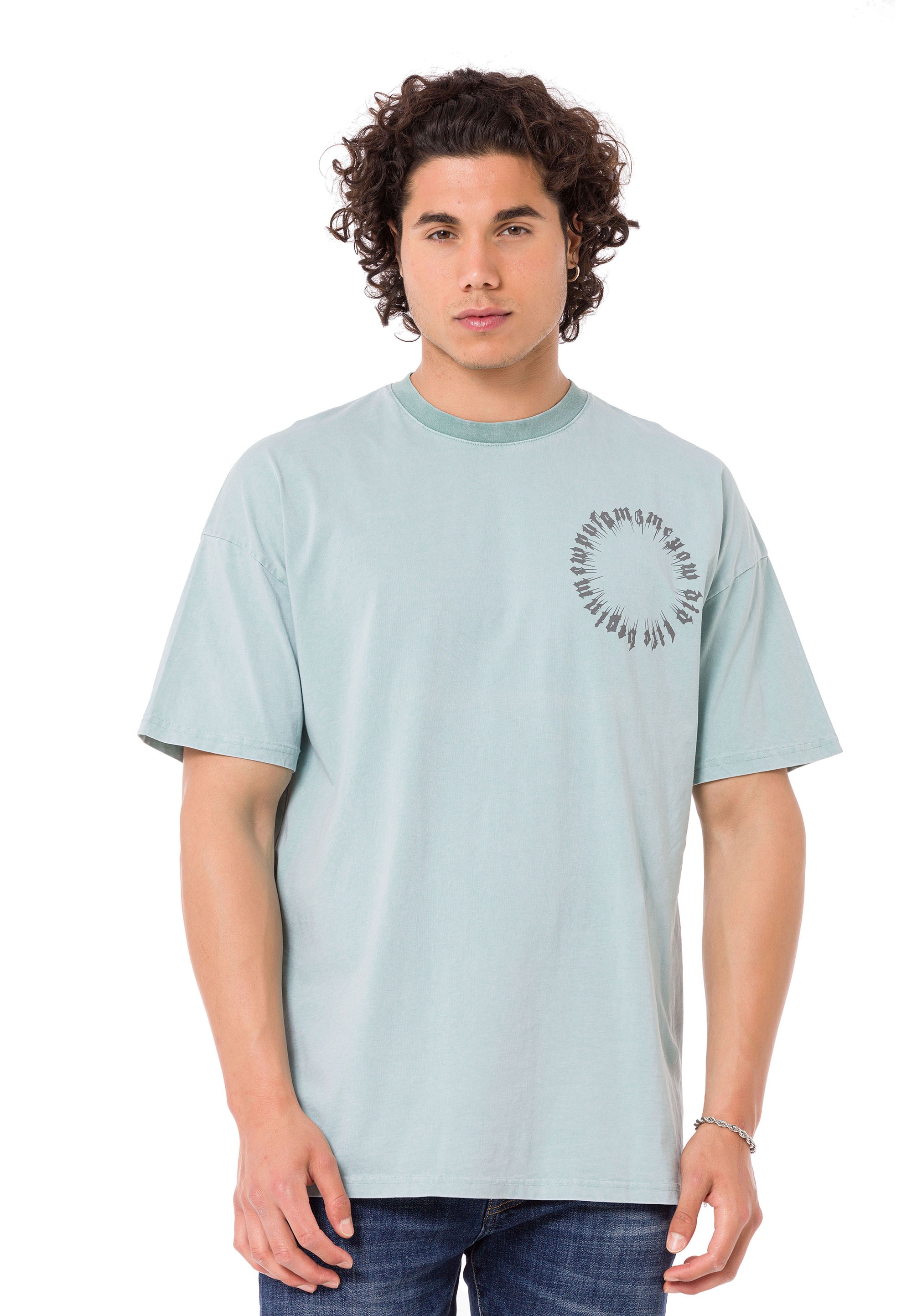 RedBridge T-Shirt »Runcorn«, mit großflächigem Print auf dem Rücken