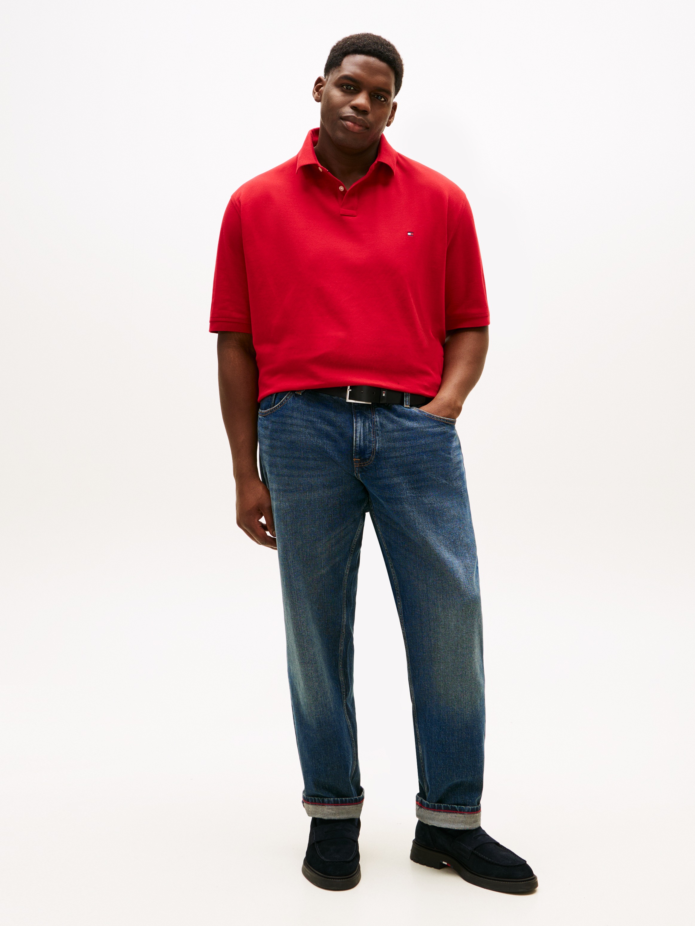 Thumbnail - Tommy Hilfiger Big & Tall Poloshirt "Plus 1985" Große Größen, Pique, regular fit