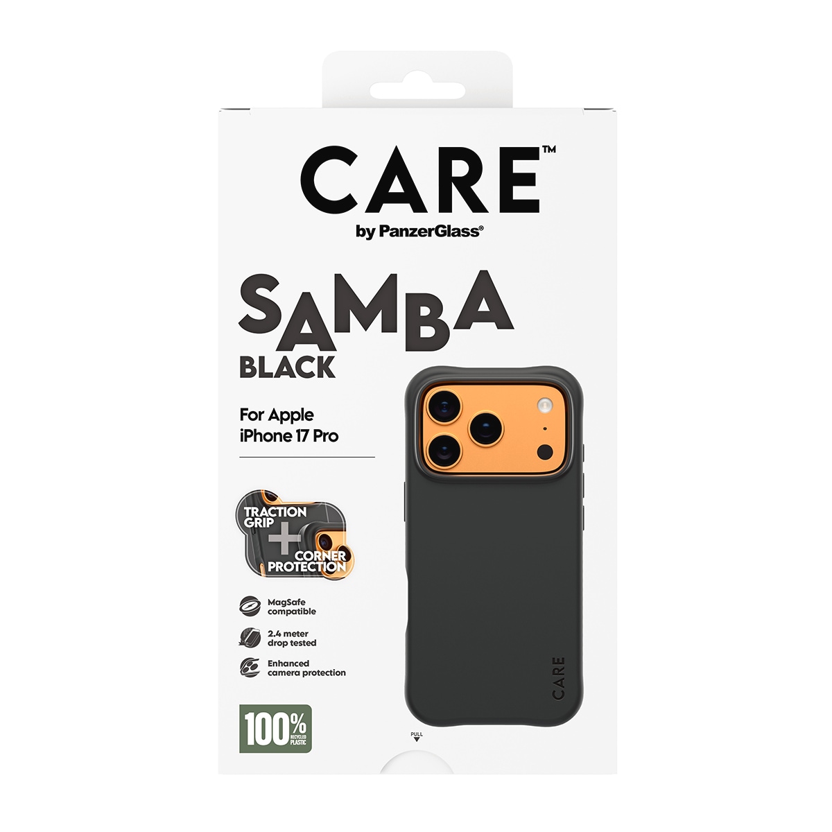 CARE by PanzerGlass Handyhülle »Samba MagSafe Case für Apple iPhone 17 Pro« Apple iPhone 17 Pro Backcover, Schutzhülle, Handyschutzhülle, Case, Schutzcase, stoßfest