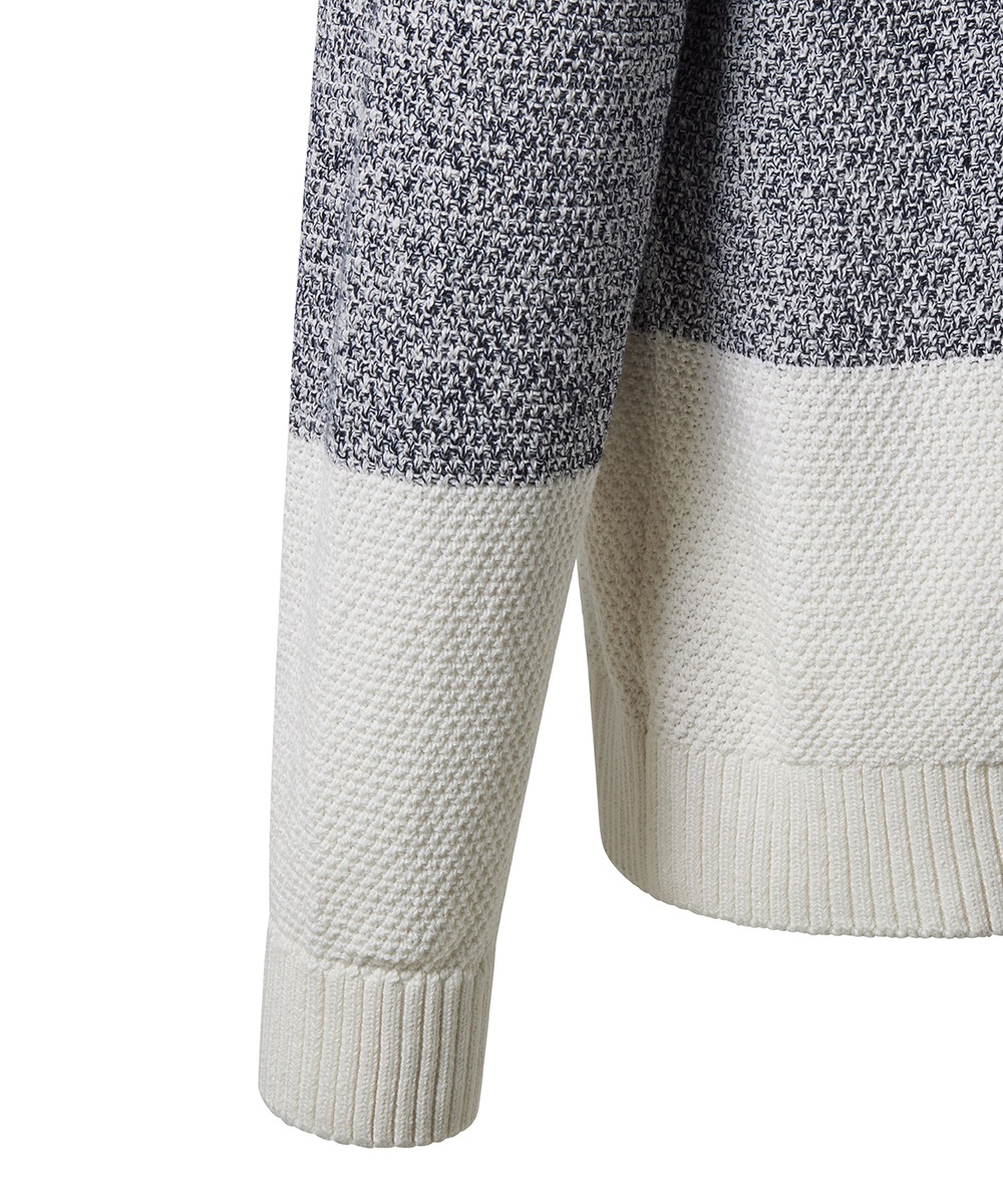 Thumbnail - Pioneer Authentic Jeans Strickpullover "Knit 1/1 Cowl neck b" mit Stehkragen und Colorblocking