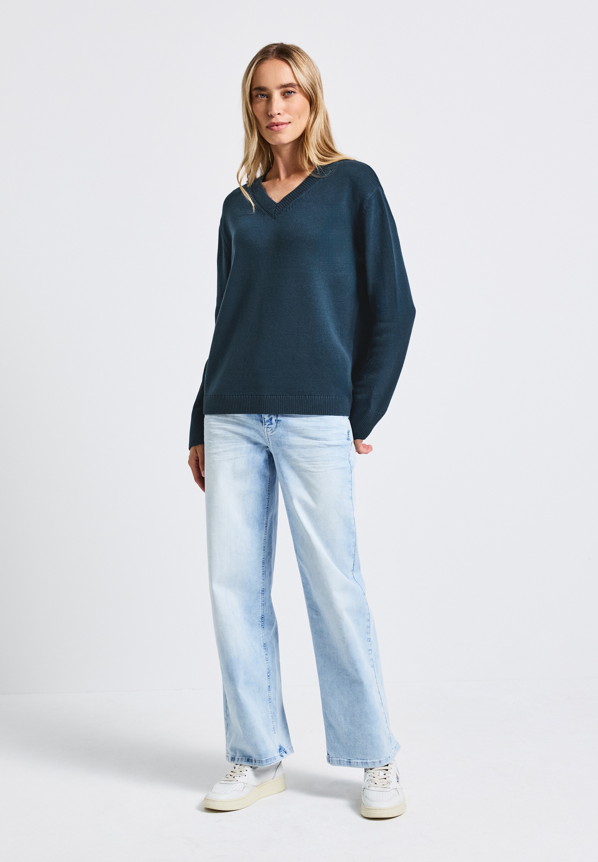 STREET ONE Strickpullover, im soften Baumwoll-Mix