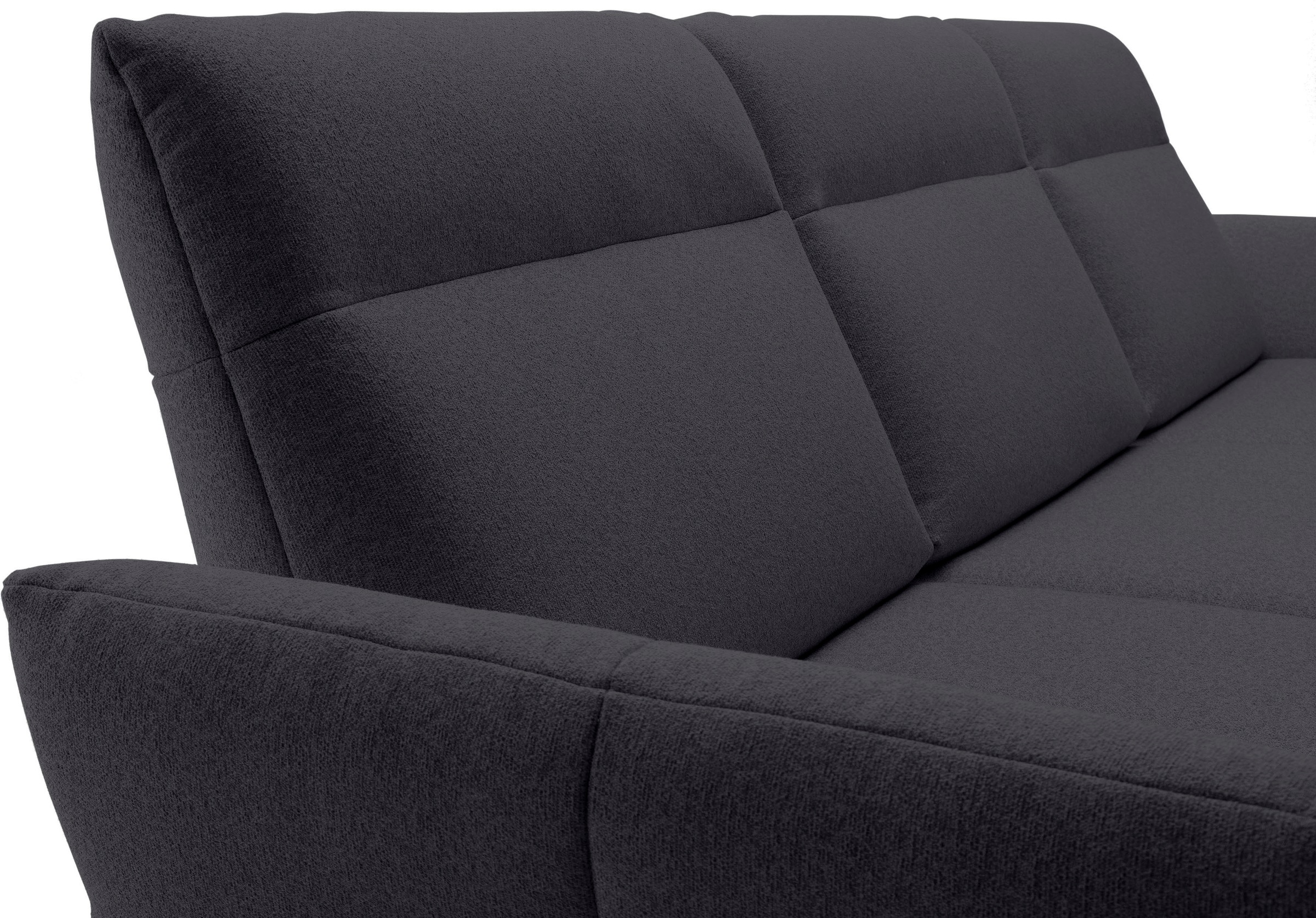Creation BY ROLF BENZ Ecksofa »CR.460«, Sockel in Eiche, Alugussfüße in umbragrau, Breite 298 cm