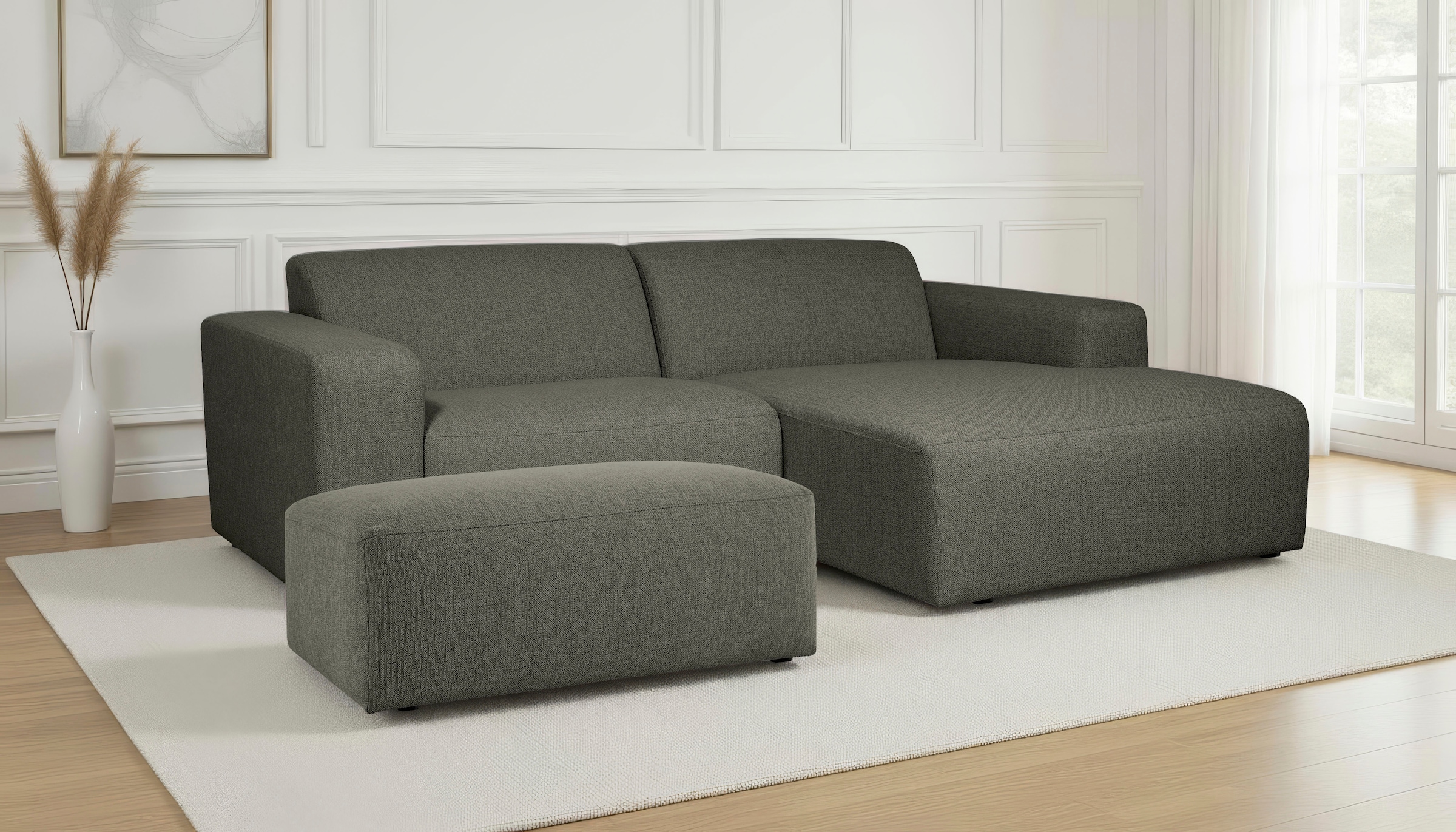 OTTO home Ecksofa "Koa,228cm, L-Form, Modulsofa, Webstoff, Cord, Struktur, günstig online kaufen