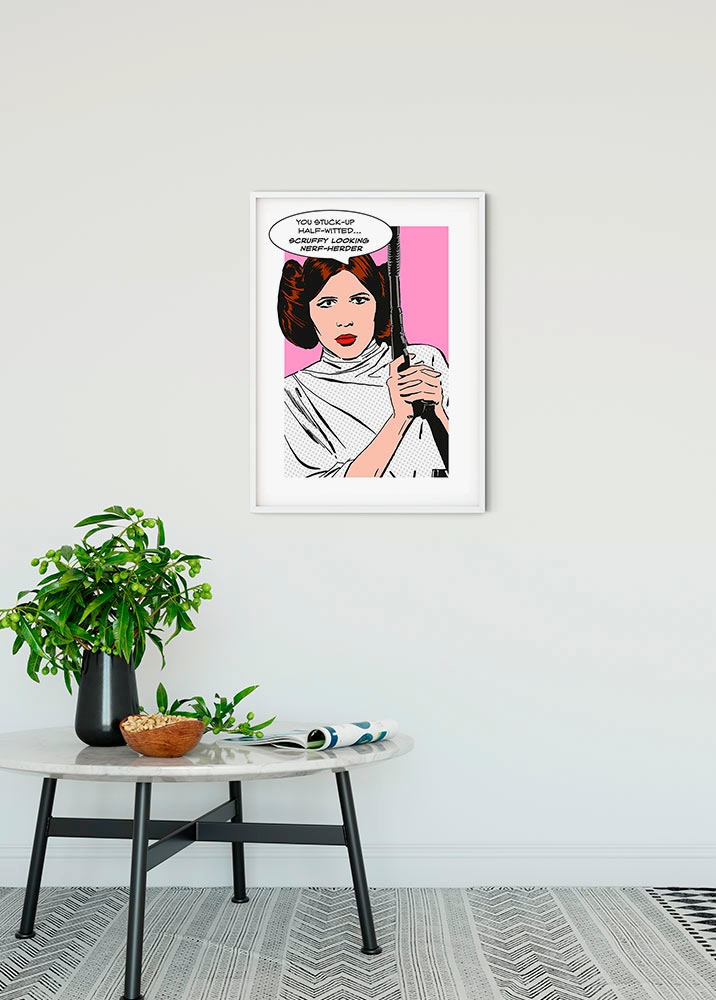 Komar Bild »Star Wars Classic Comic Quote Leia«, Star Wars, (1 St.), Wandbild zur Dekoration im Kinderzimmer - ohne Rahmen