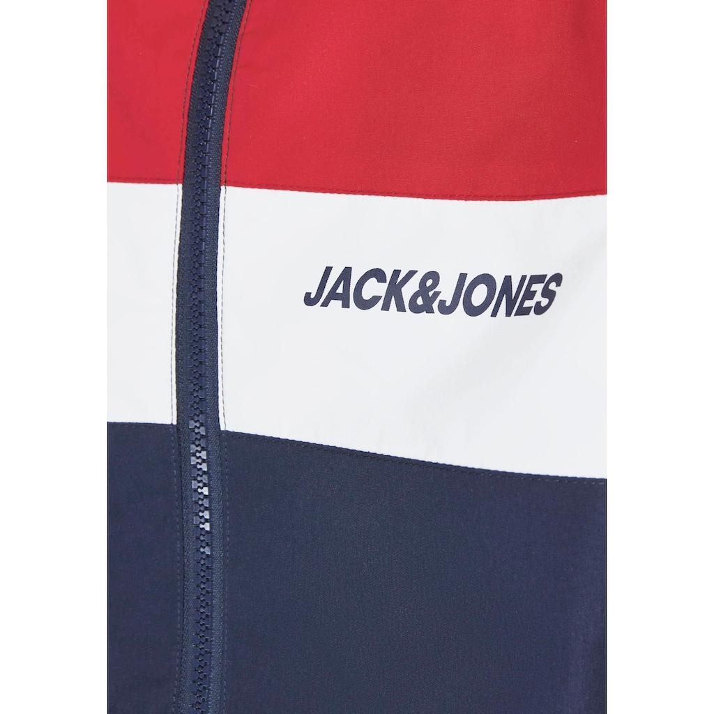 Jack & Jones Junior Softshelljacke »JJERUSH BLOCKING HOOD BOMBER NOOS JNR«, mit Kapuze